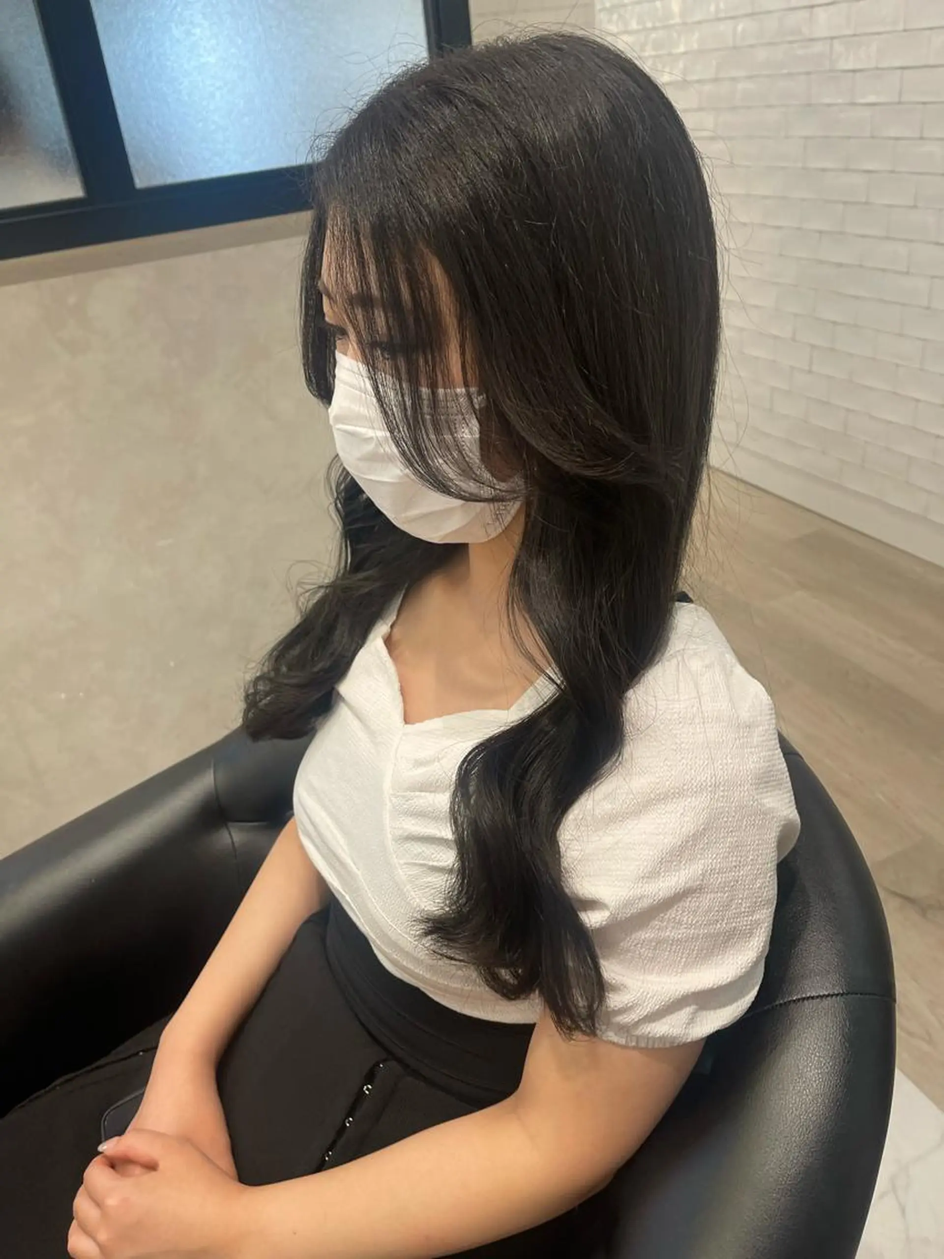 ロング カラー カット ヘアカラー トリートメント &chaLme   心斎橋所属・emi/髪質改善/ 韓国風/艶カラーのヘアスタイル