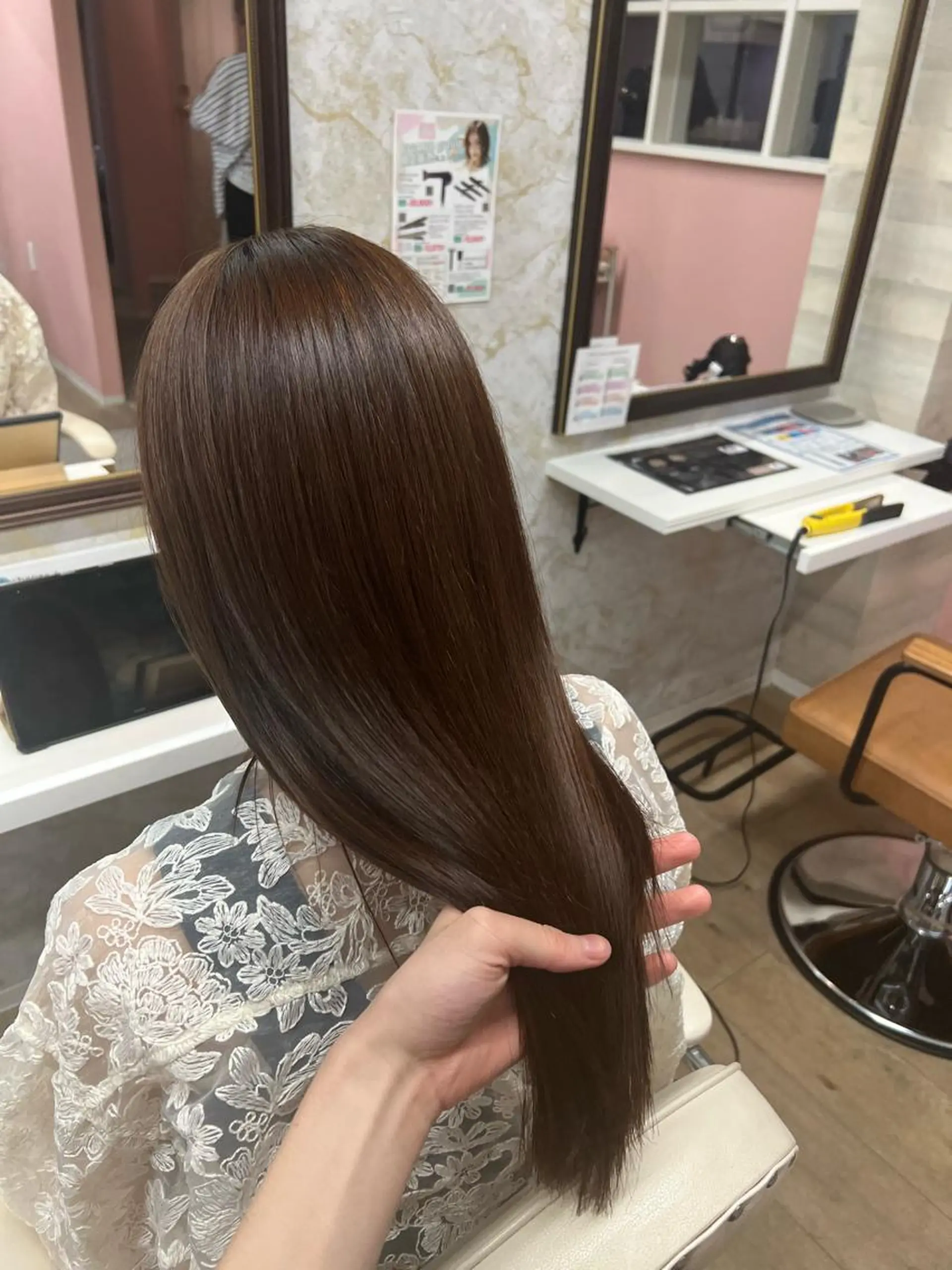 ロング 縮毛矯正 トリートメント 髪質改善特化💫 韓国ヘアAyumuのヘアスタイル