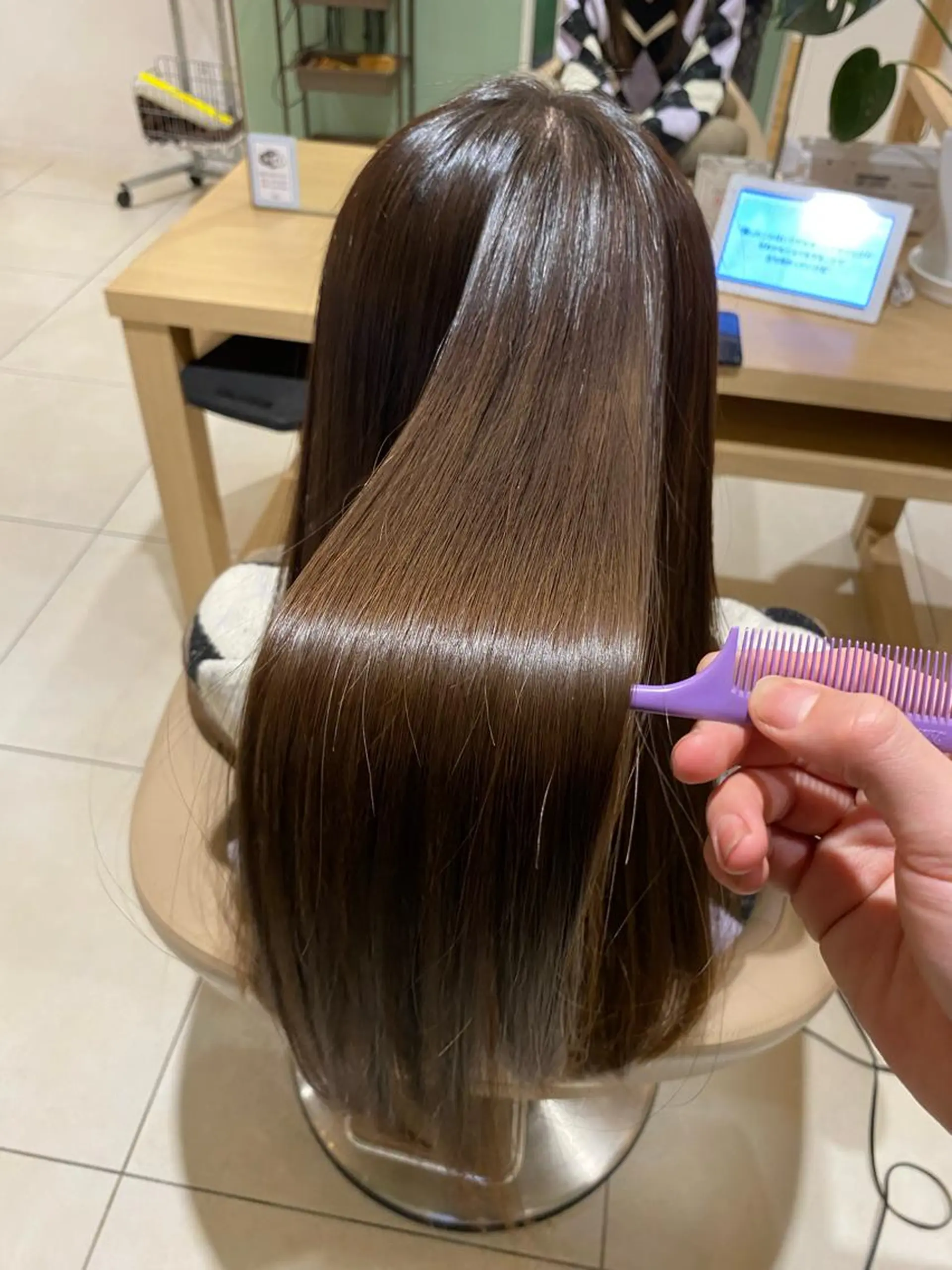 ロング 髪質改善 カット 縮毛矯正 トリートメント 巻ける縮毛矯正 髪質改善フルカワのヘアスタイル