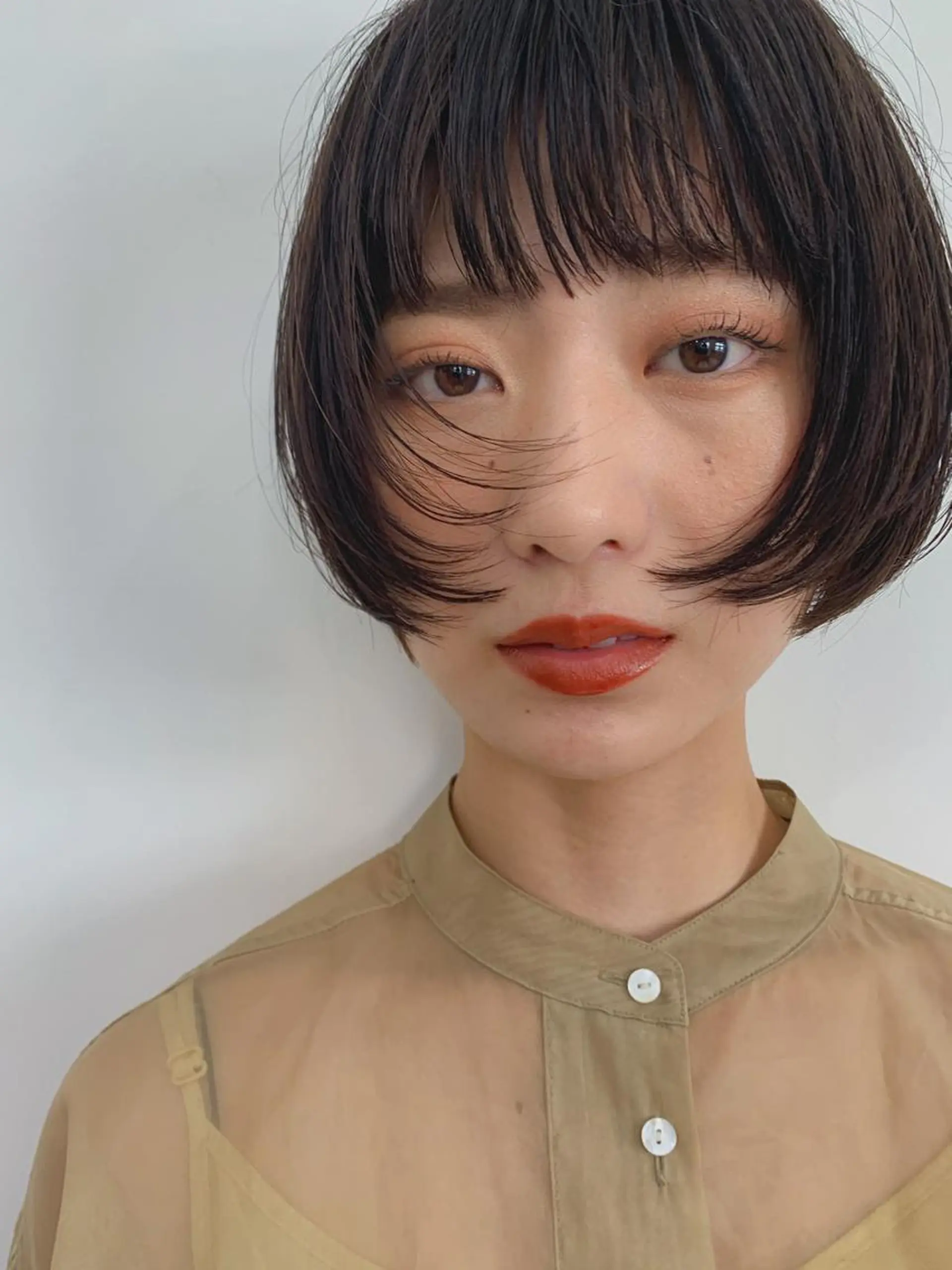 ショート 切りっぱなしボブ ショートボブ ハンサムショート ベリーショート ボブ Spiel所属・Spiel hair salonのヘアスタイル