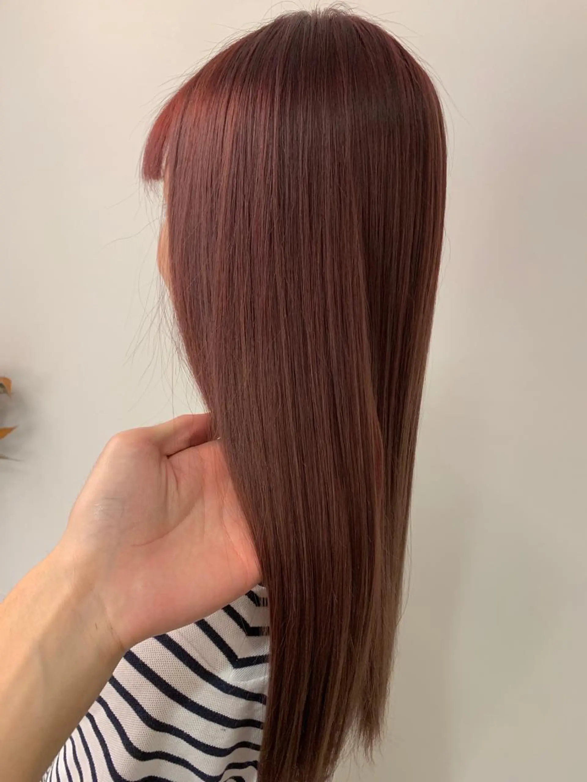 ロング ヘアカラー トリートメント 髪質改善will hairdesignのヘアスタイル