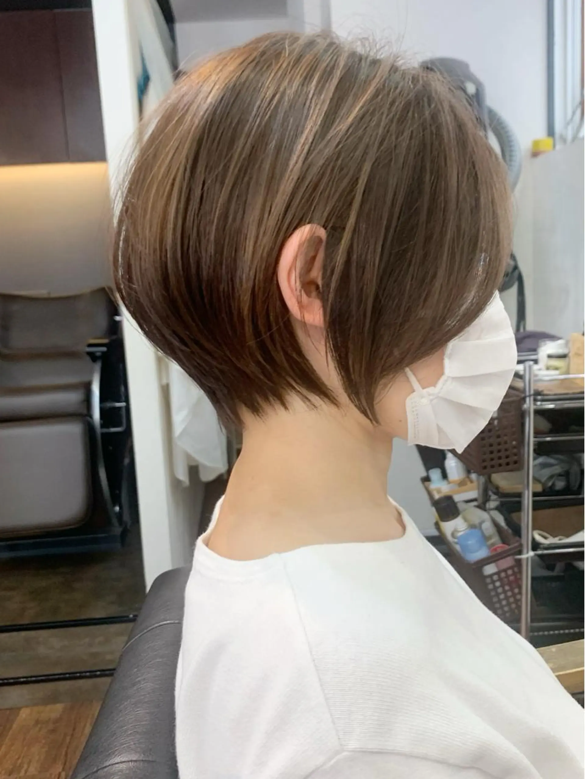 ショート 縮毛矯正/ショート/ レイヤー/畑中正敏のヘアスタイル