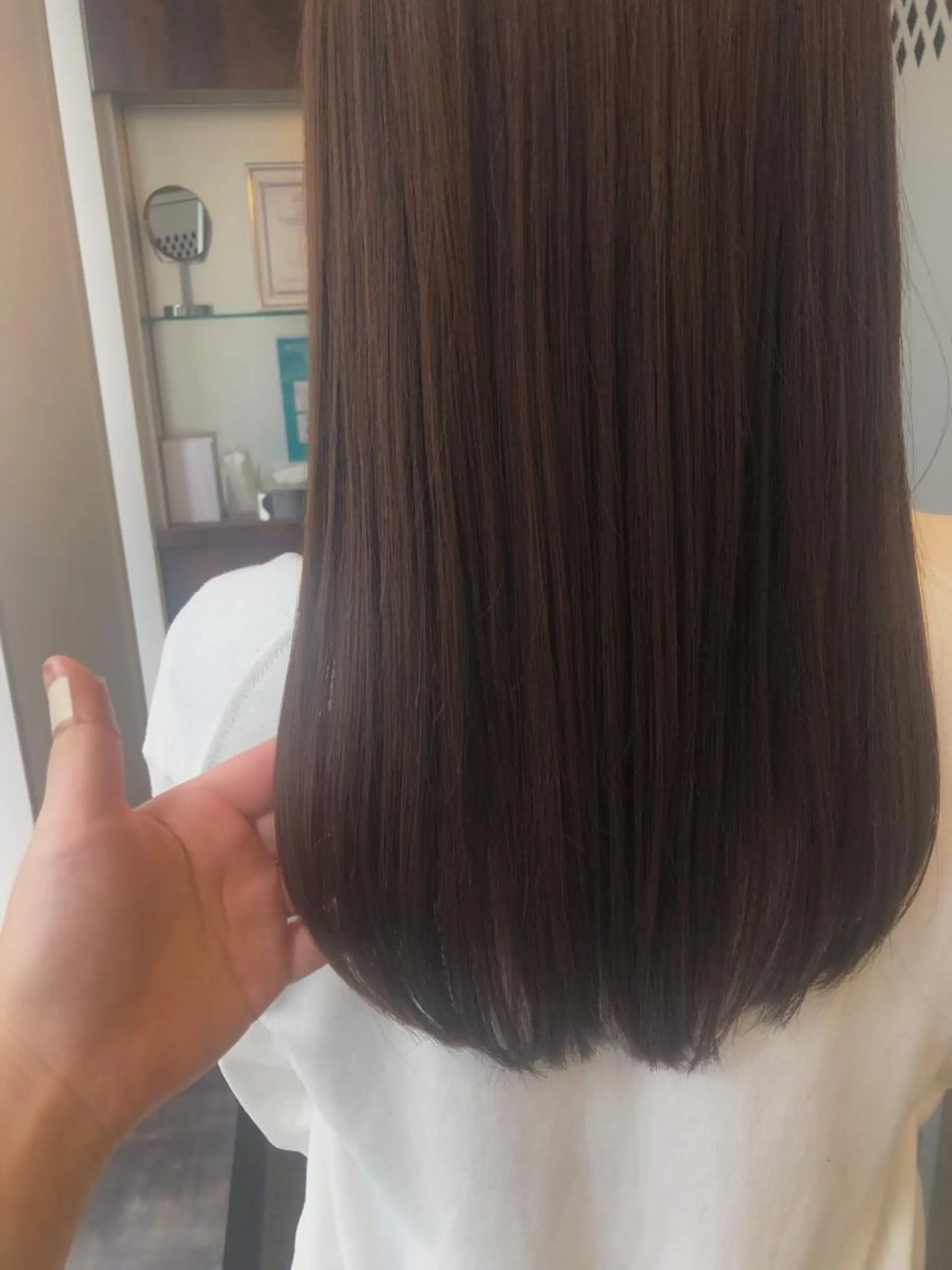 ロング カラー トリートメント mai🐷髪質改善 🖤透ける暗髪🖤のヘアスタイル