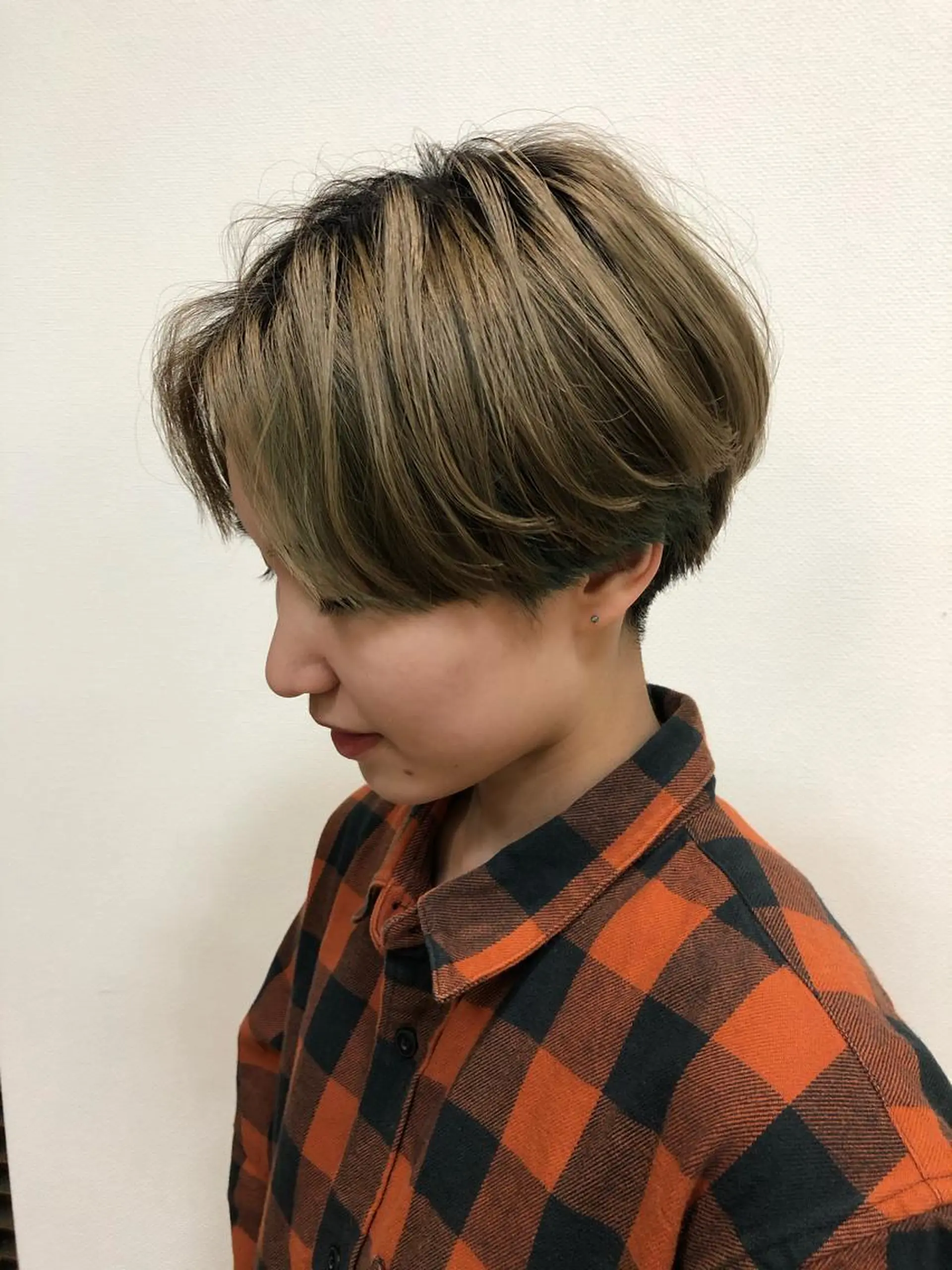 ショート カラー パーマ ヘアアレンジ ❣️倉敷❣️美髪 カラー能登一成のヘアスタイル