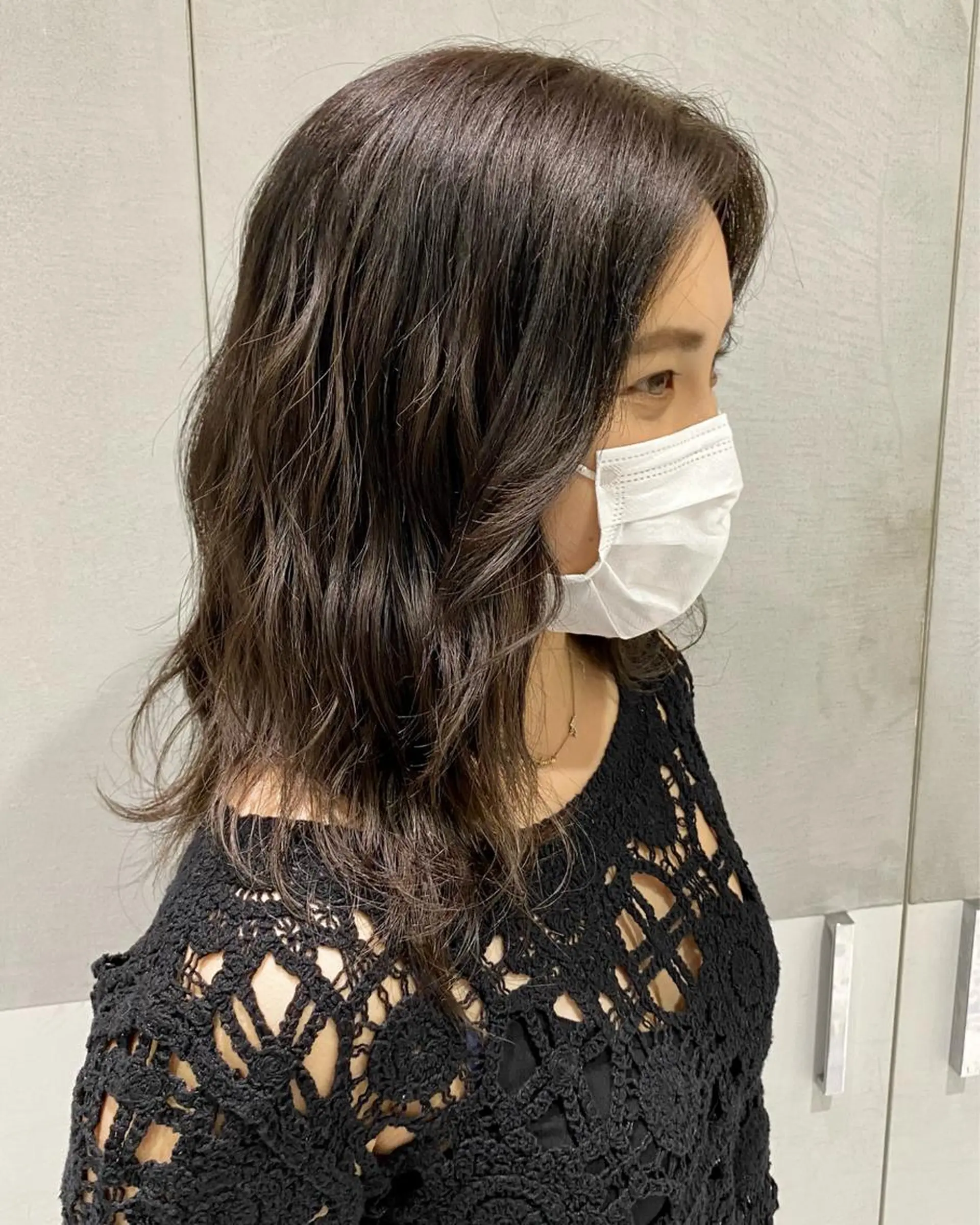 ロング カラー 透明感カラー グレージュ オリーブグレージュ オリーブグレー 艶感/ナチュラル 🩵amiのヘアスタイル