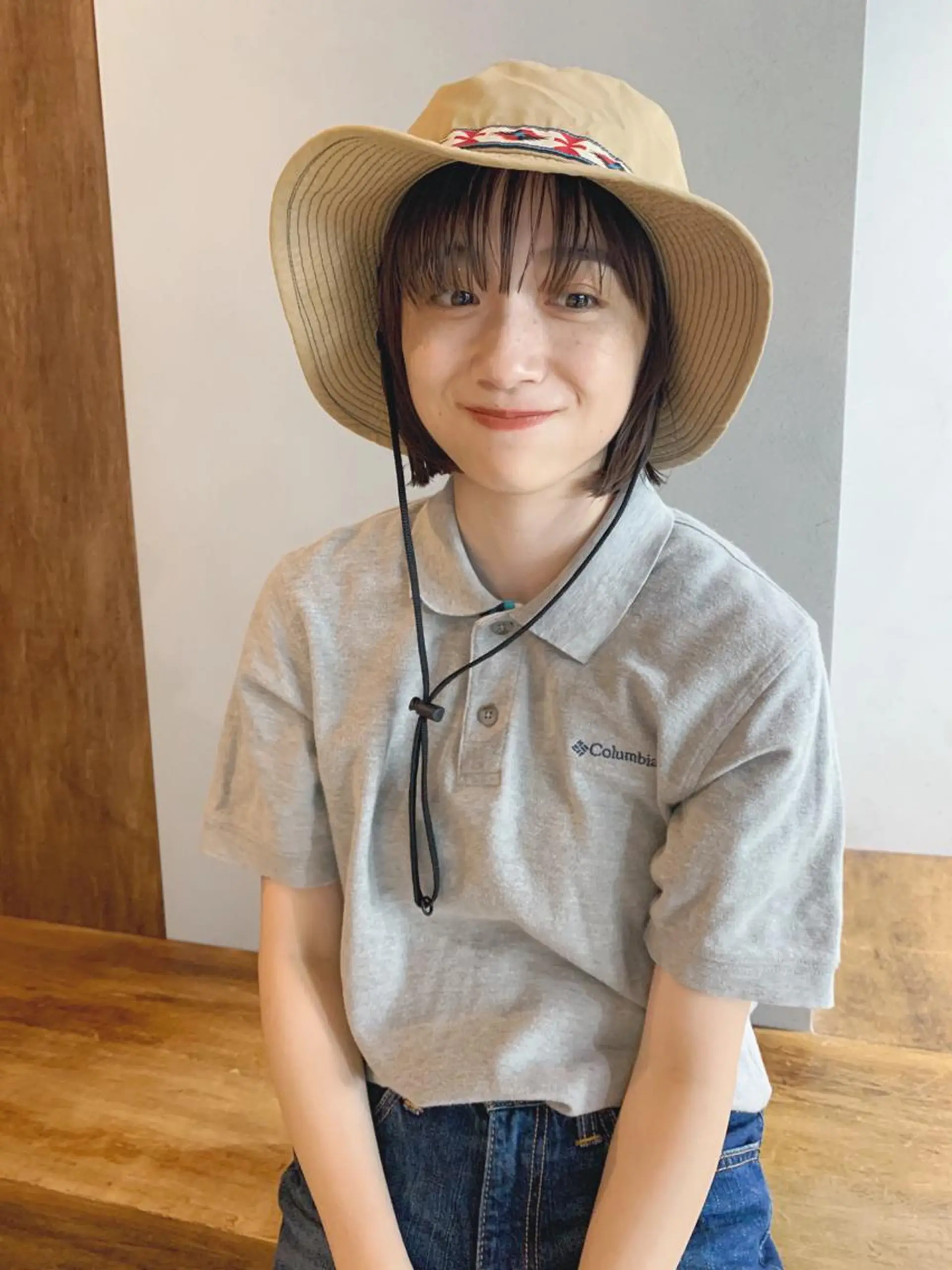 ショート カラー ボブパーマコテ巻き風 パーマNo1深江秀平のヘアスタイル