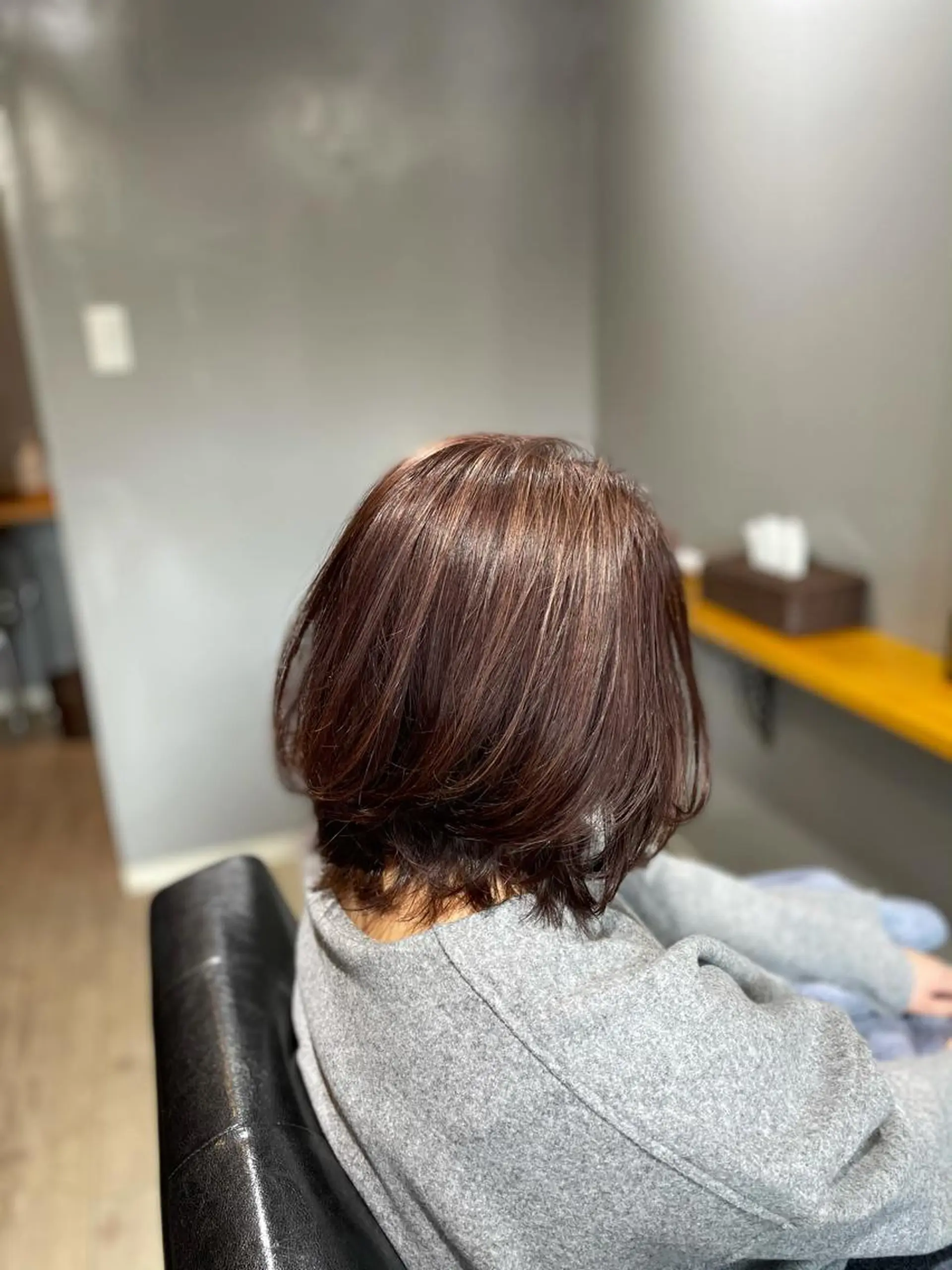 ミディアム カラー 渡辺俊介 暗髪カラー /美髪矯正/髪質改善のヘアスタイル