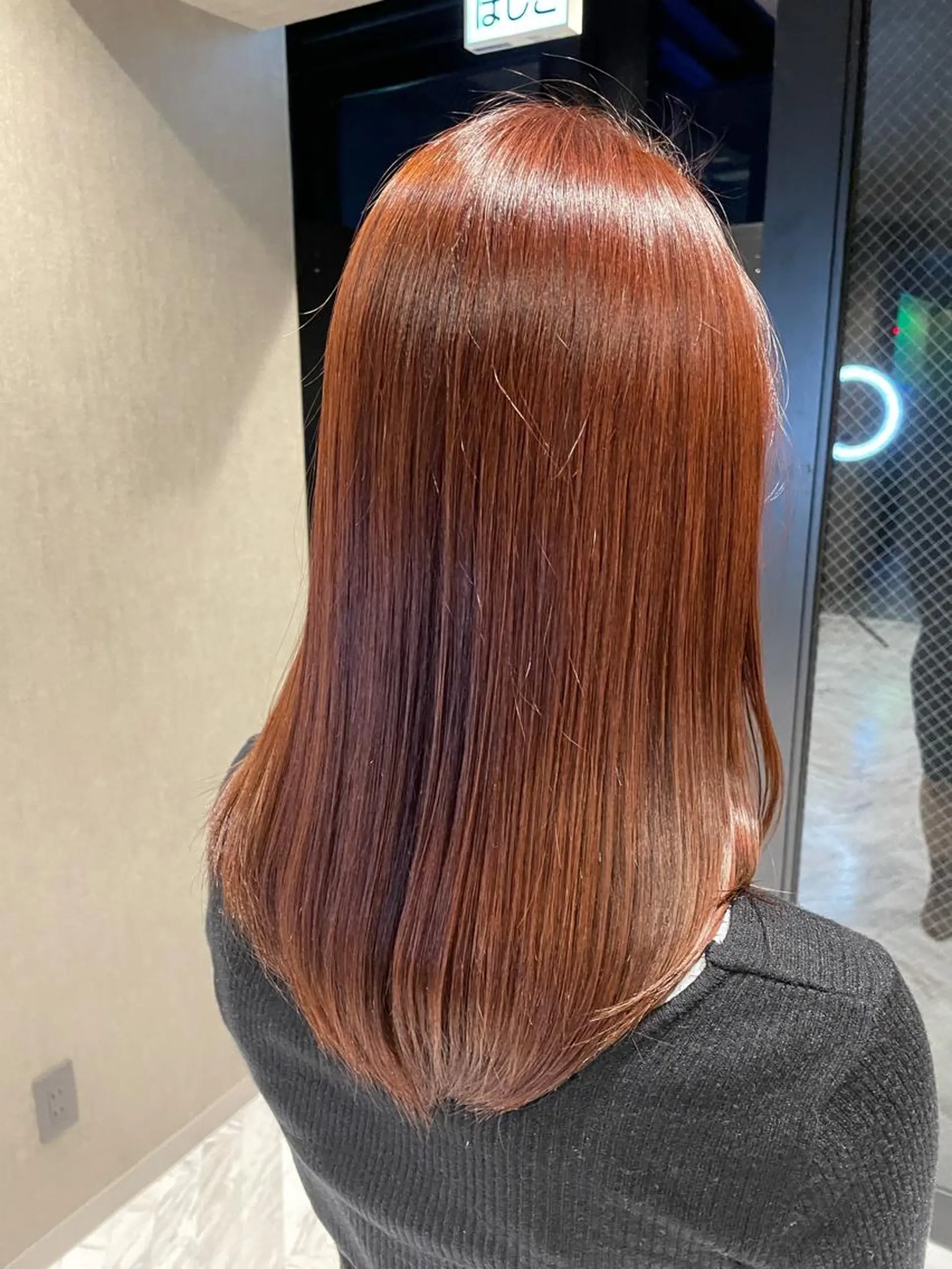 ロング カラー パーマ、ストパー モデル募集、ちはるのヘアスタイル