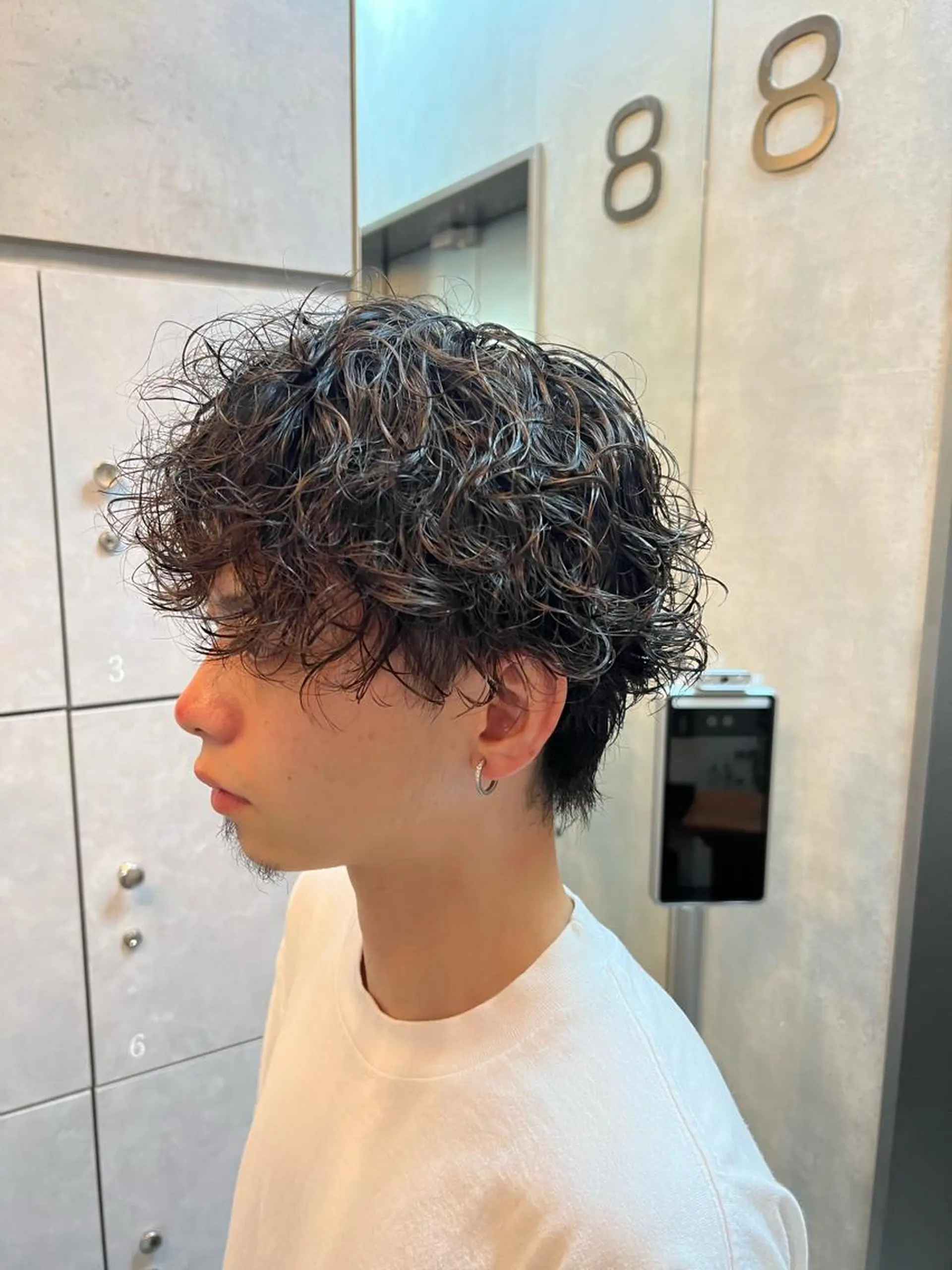 ショート パーマ メンズ fraise ginza所属・fraise 銀座 青木海都のヘアスタイル