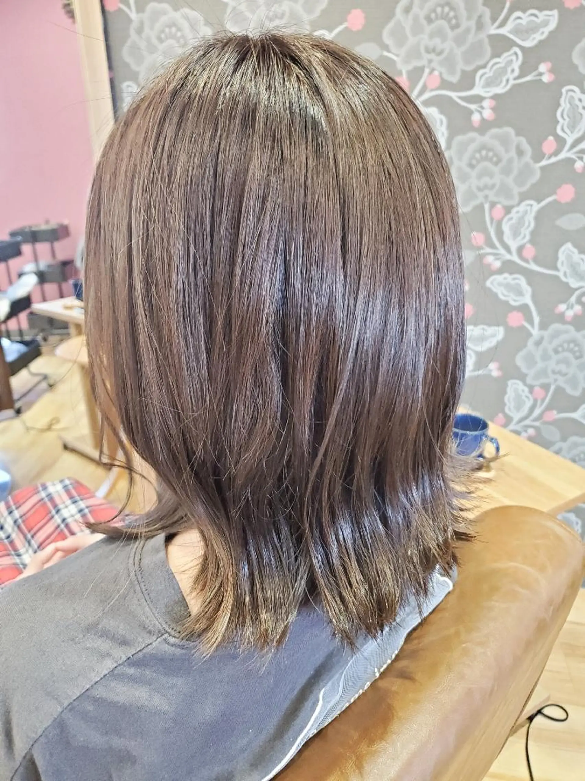 ミディアム カラー 透明感カラー グレージュ 北九州美容室 🕊️わかな✂︎のヘアスタイル