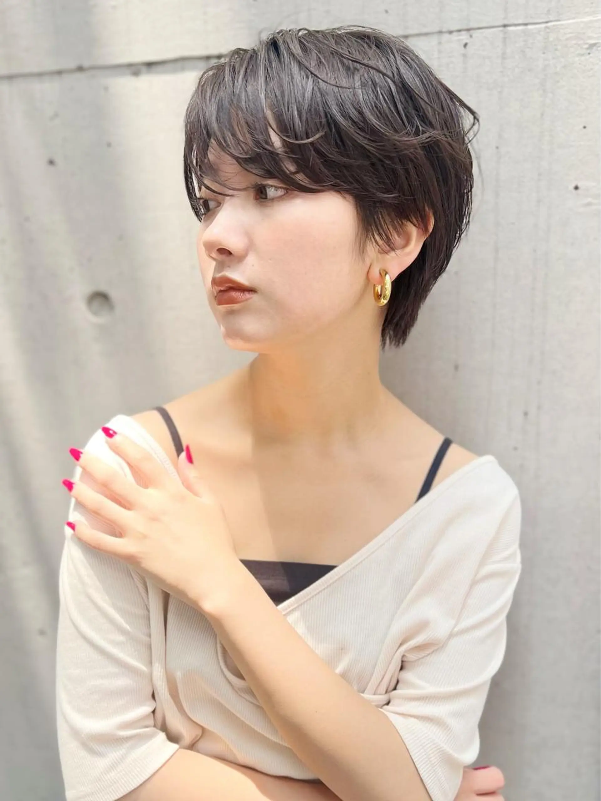 ショート パーマ ショート/ボブ/縮毛 三上達大のヘアスタイル