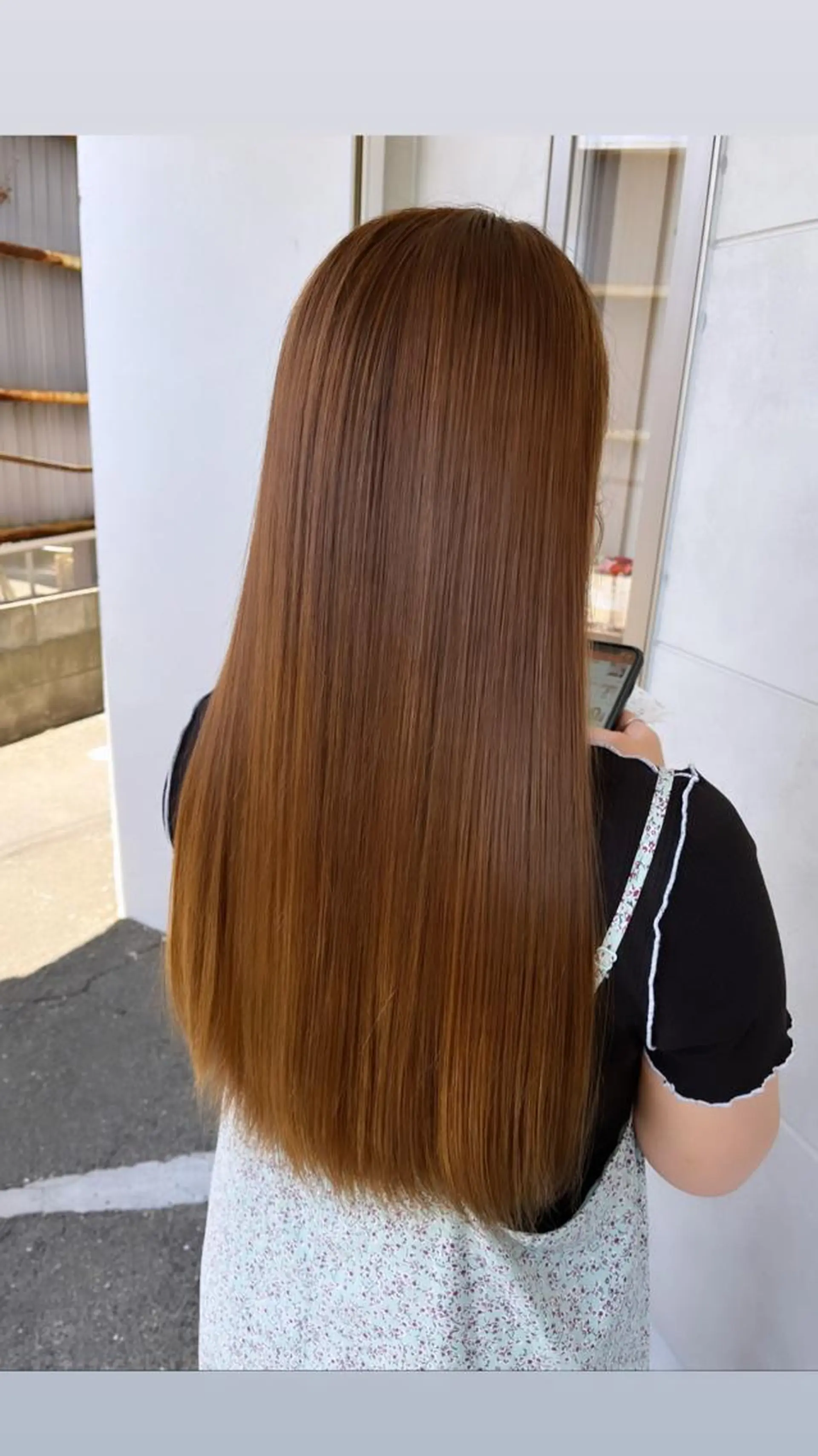 ロング カラー ヘアアレンジ ヘアカラー like みやびのヘアスタイル