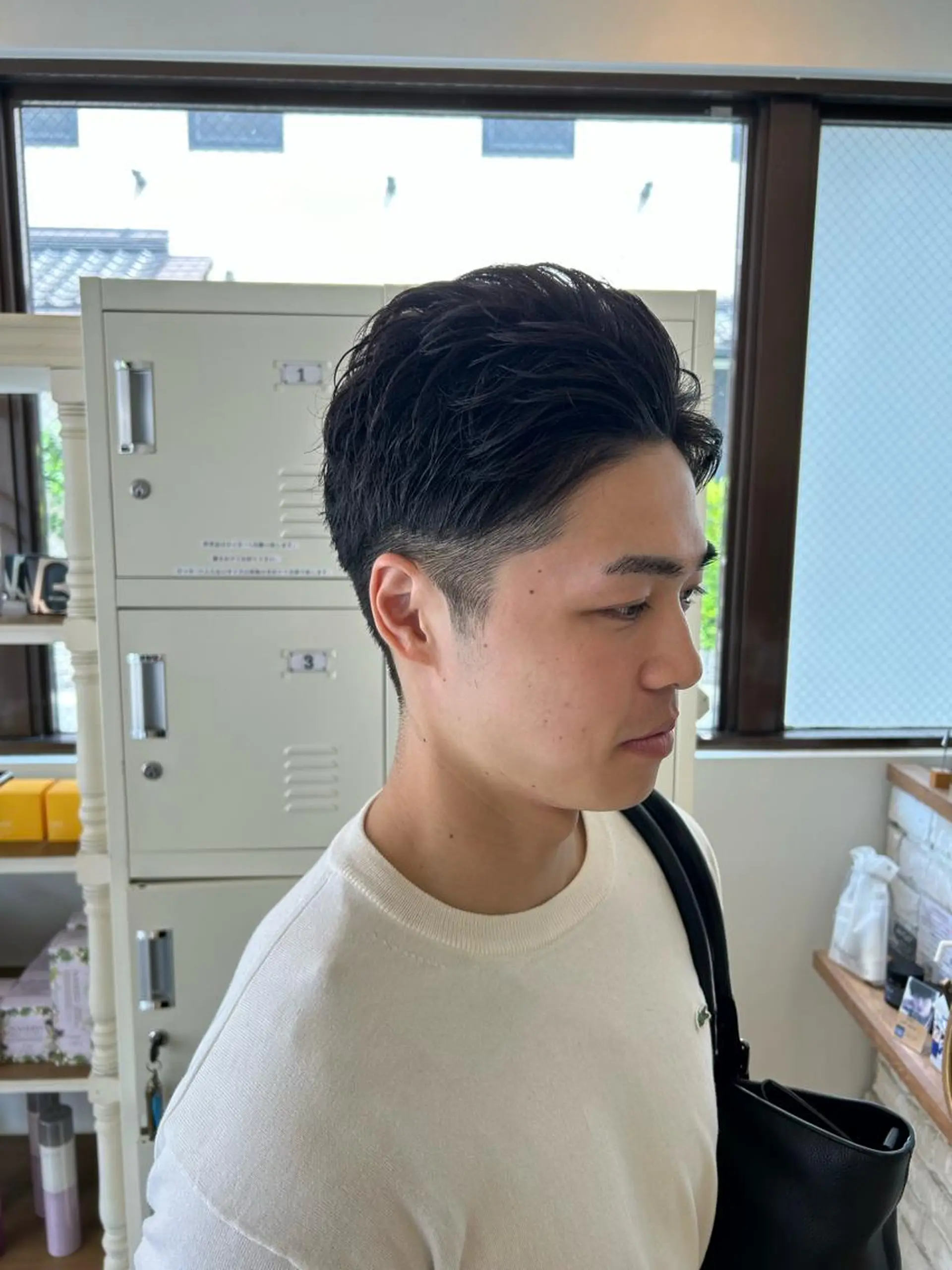 ショート メンズ アップバング カット 🫧顔周りカット 🫧樫村優香のヘアスタイル