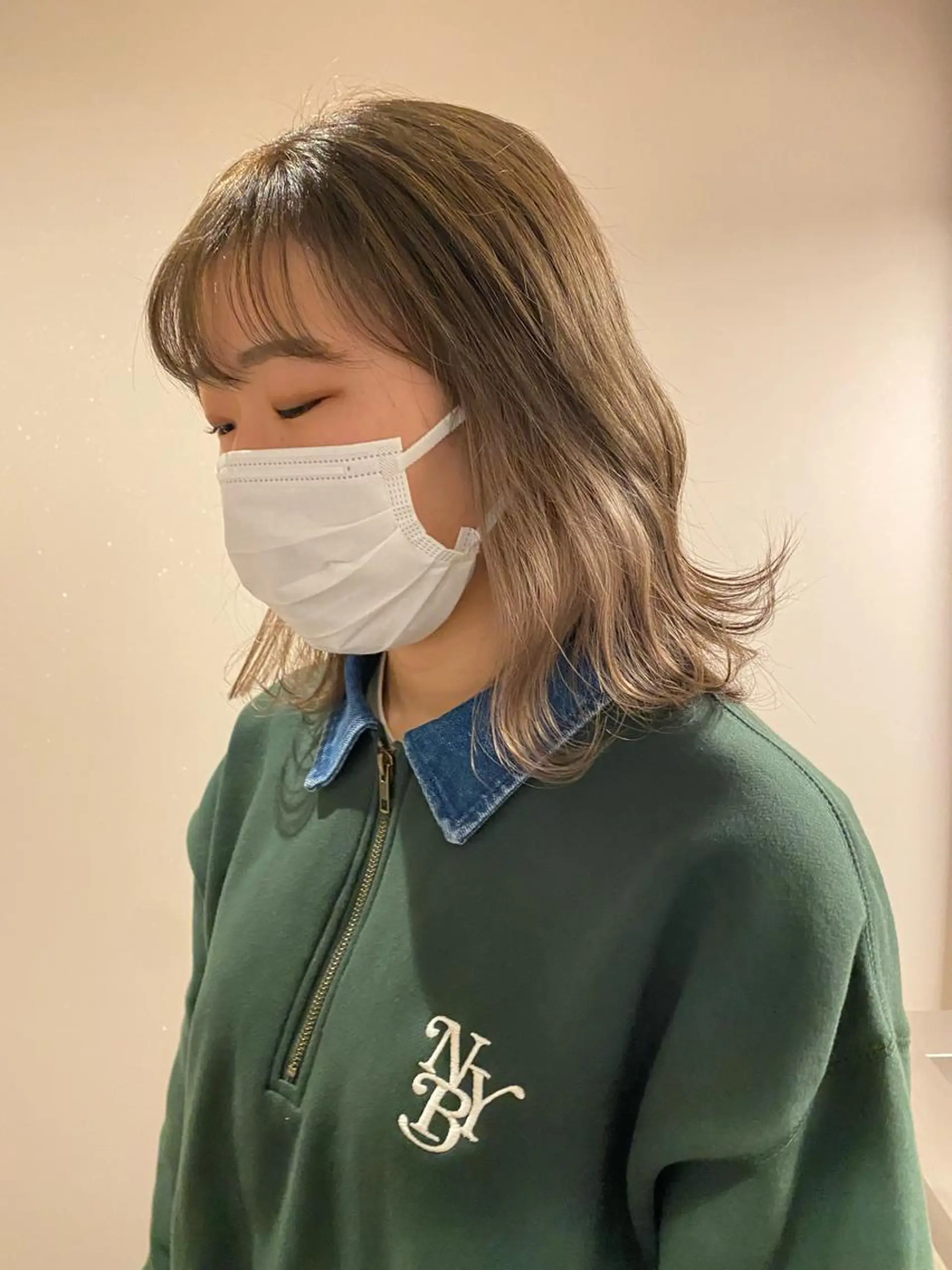 ミディアム カラー ヘアアレンジ メンズ キッズ ネイル マツエク・マツパ アイブロウ chapter問屋町 💘小室明華のヘアスタイル