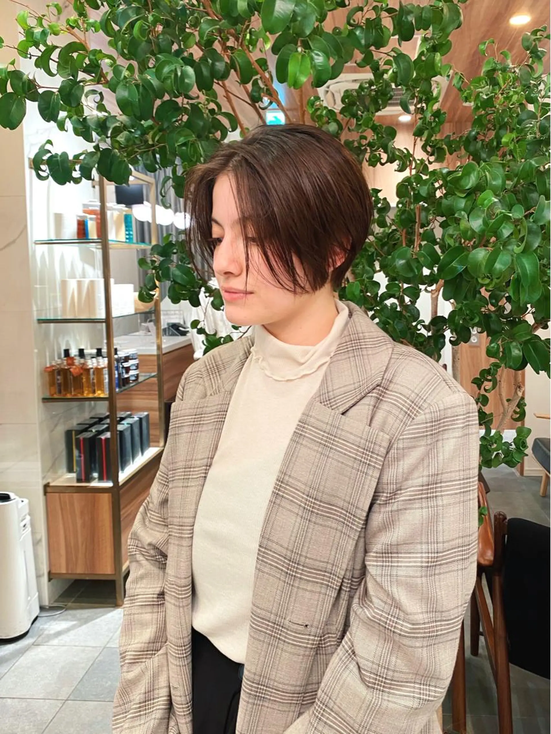 ショート カラー パーマ ハンサムショート ショートヘア TYCHE GINZA所属・🍃服部 雅哉🍃銀座◎のヘアスタイル