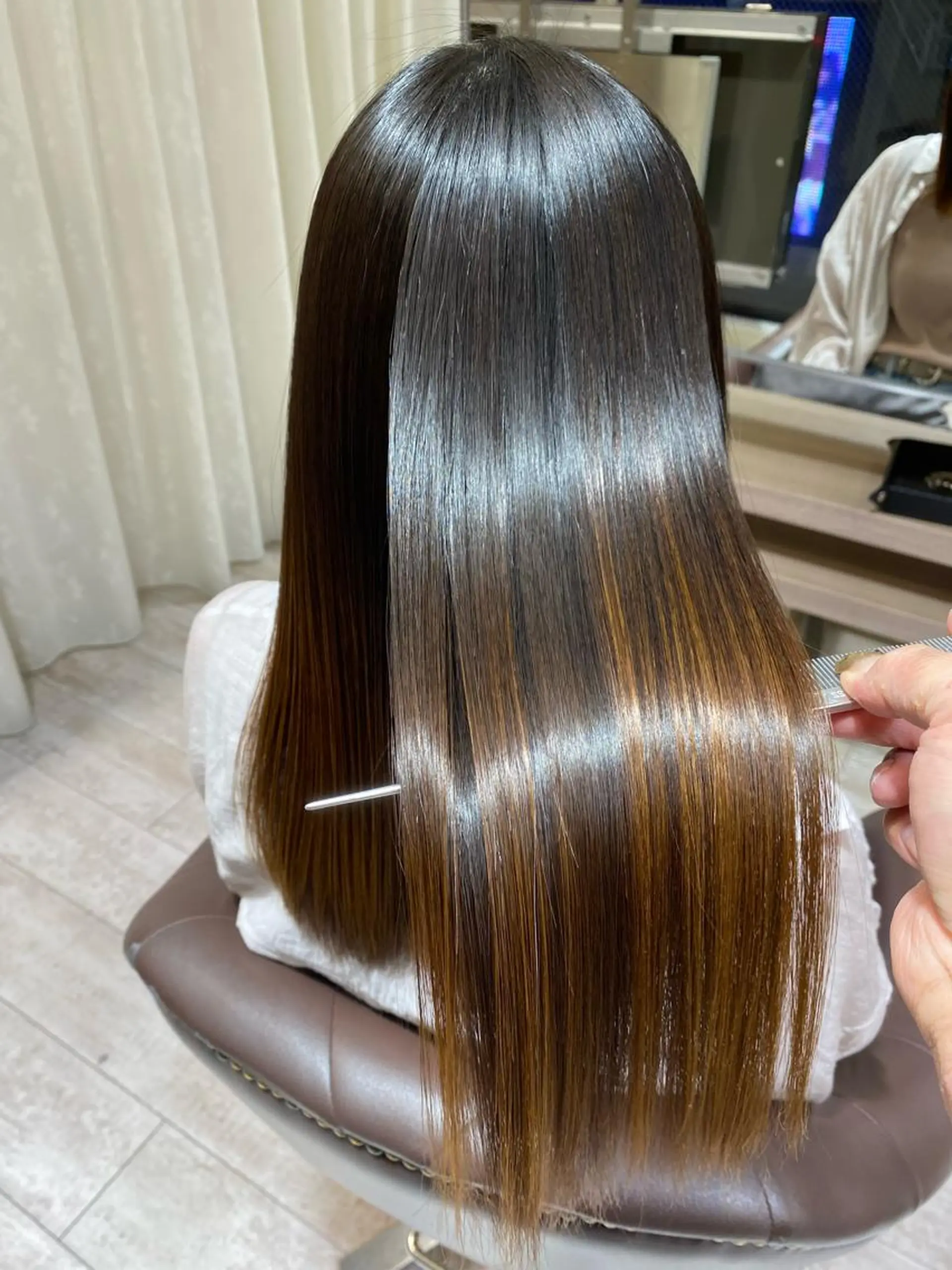 ロング 縮毛矯正 縮毛矯正 鯉谷　僚 【本物の髪質改善】のヘアスタイル