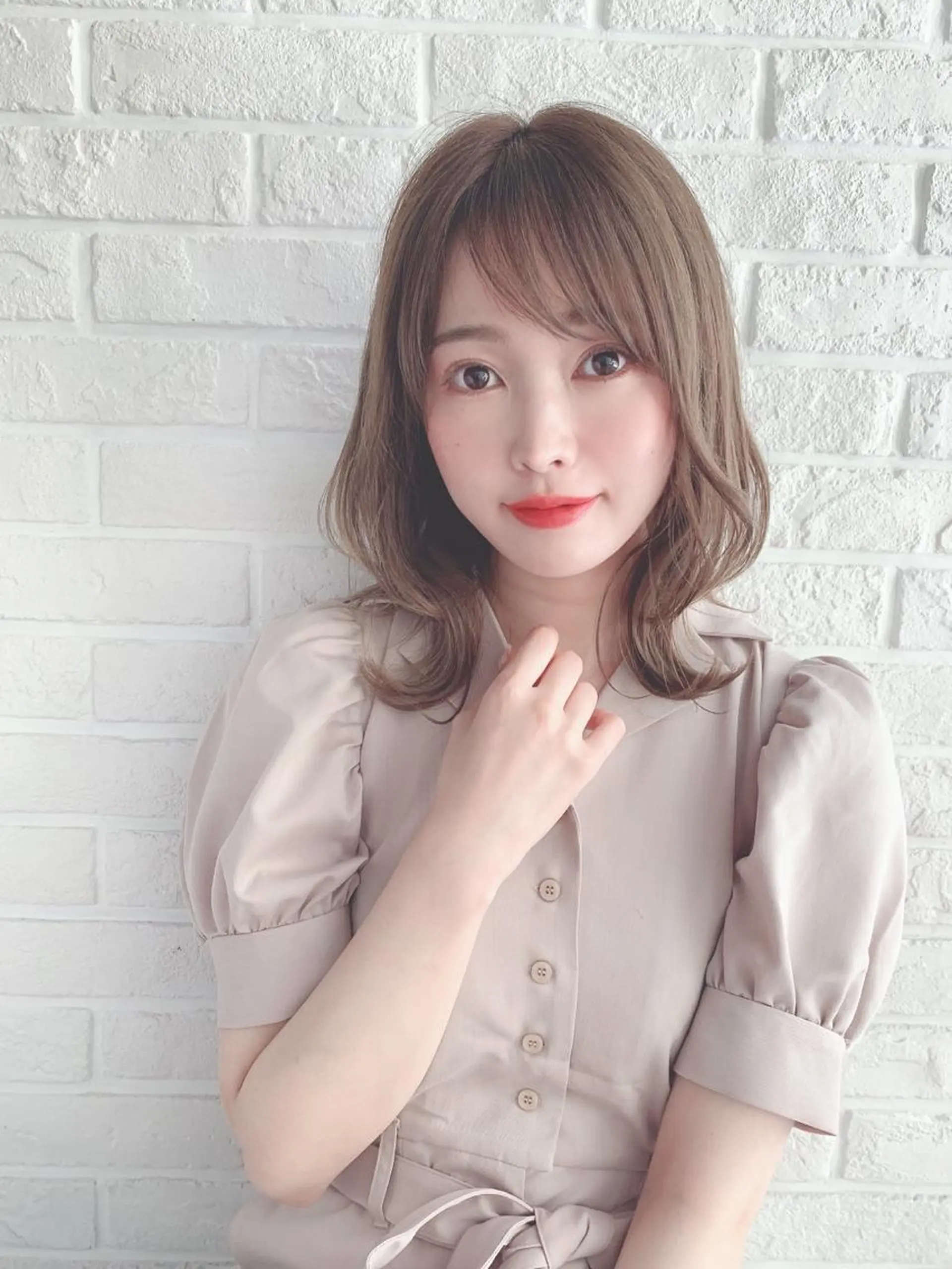 ミディアム カラー カット ヘアカラー なりたいが叶う ながしまじゅんきのヘアスタイル