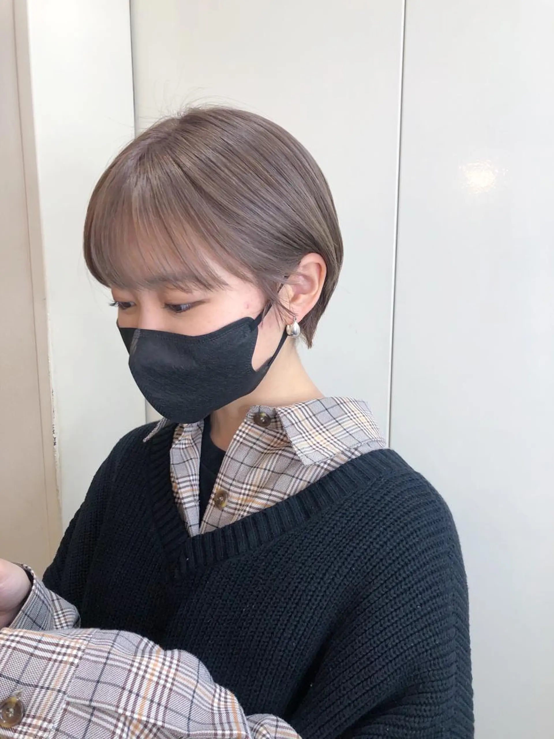 ショート カラー ショートボブ ハンサムショート ベージュカラー ブリーチ ケアブリーチ ショート/パーマ/ カラー/FUKOのヘアスタイル