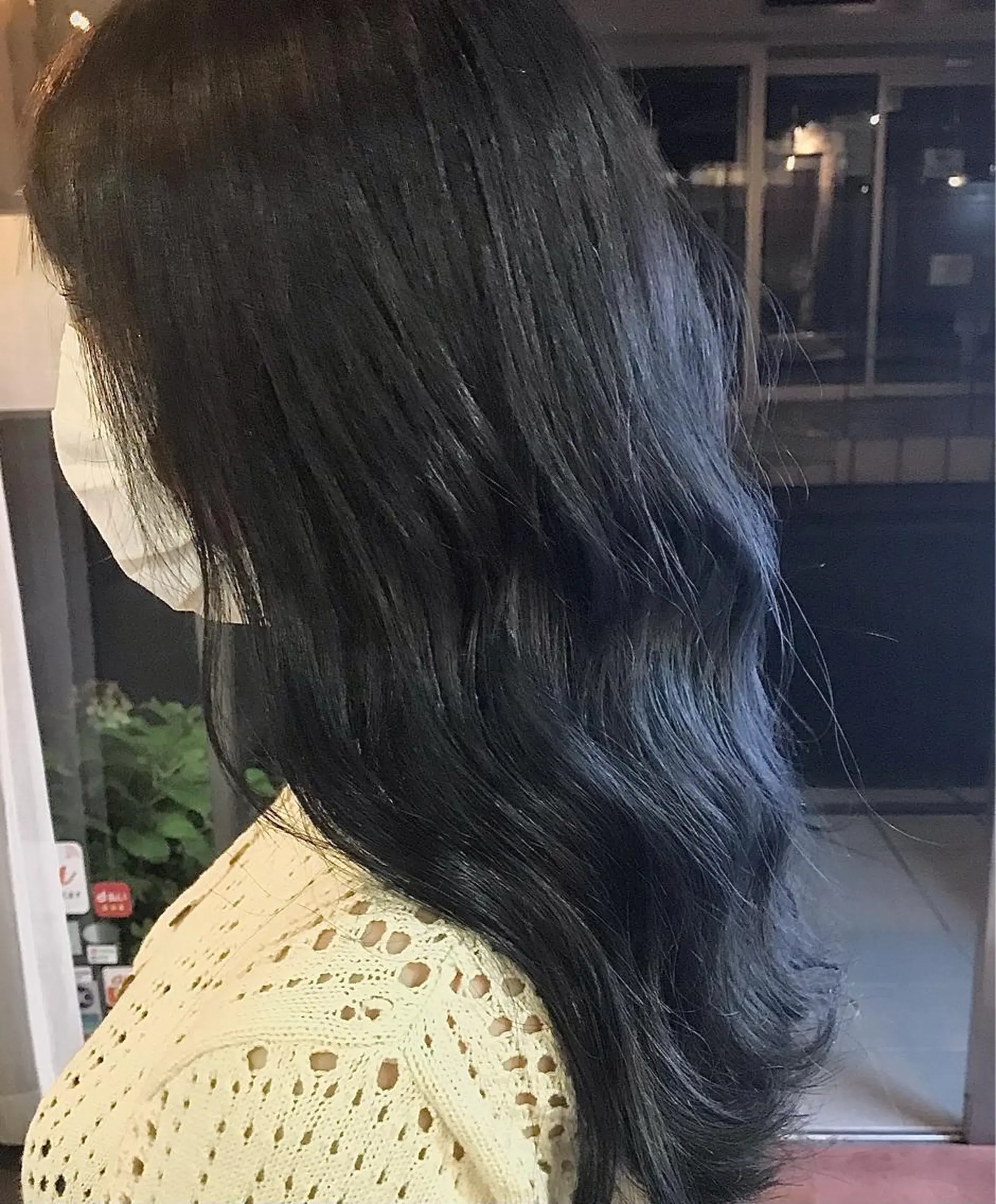 ロング カラー 黒髪 ブルーカラー ブルーブラック 💎透明感カラー特化 💎TAISEIのヘアスタイル