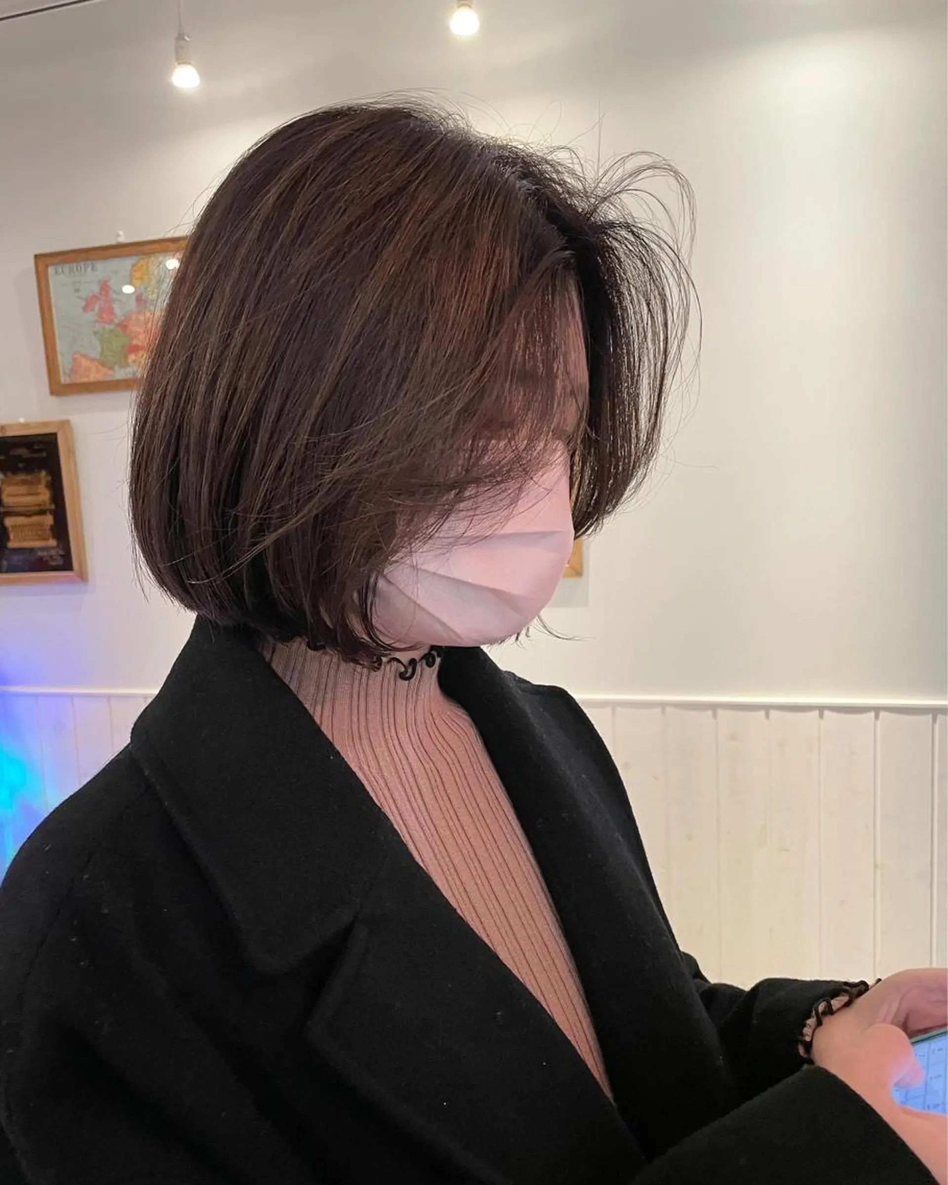 ショート カラー ケアブリーチ/ エクステ/レイヤーのヘアスタイル