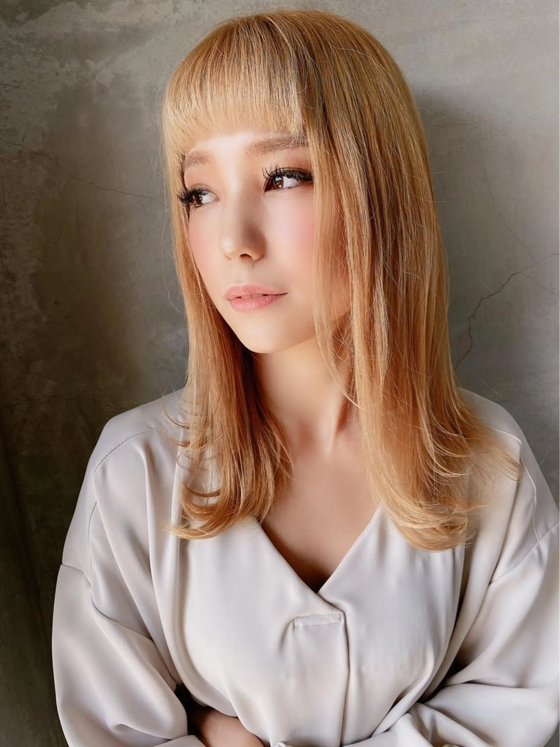 ミディアム ému エミュ　hair &spa所属・近藤 みゅうまのヘアスタイル