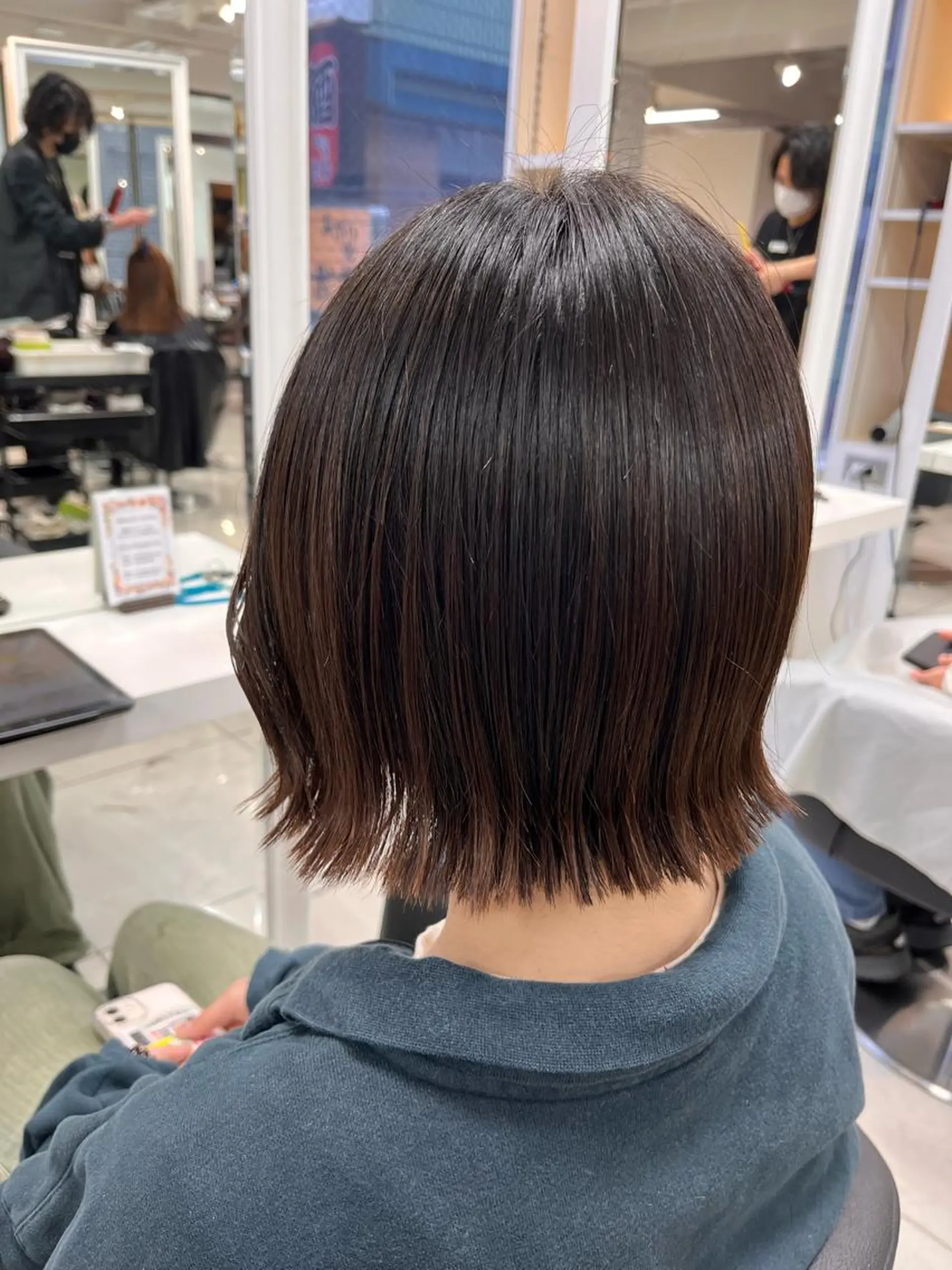 ショート 切りっぱなしボブ ボブ カット メンズヘア専門🦊 RYOKAのヘアスタイル