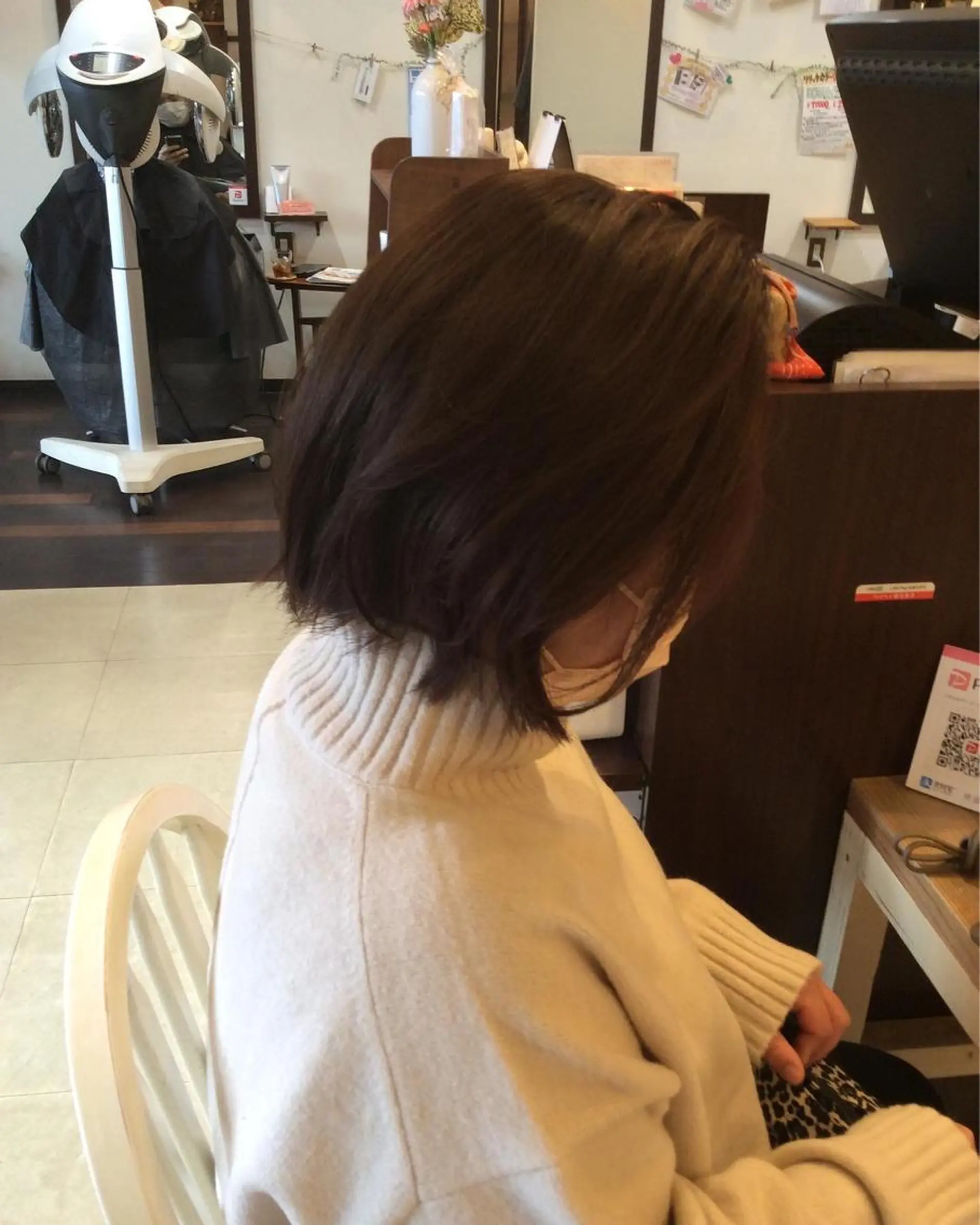 ミディアム ボブ 美容室 Jフィドルファドル所属・わきた かずなのヘアスタイル