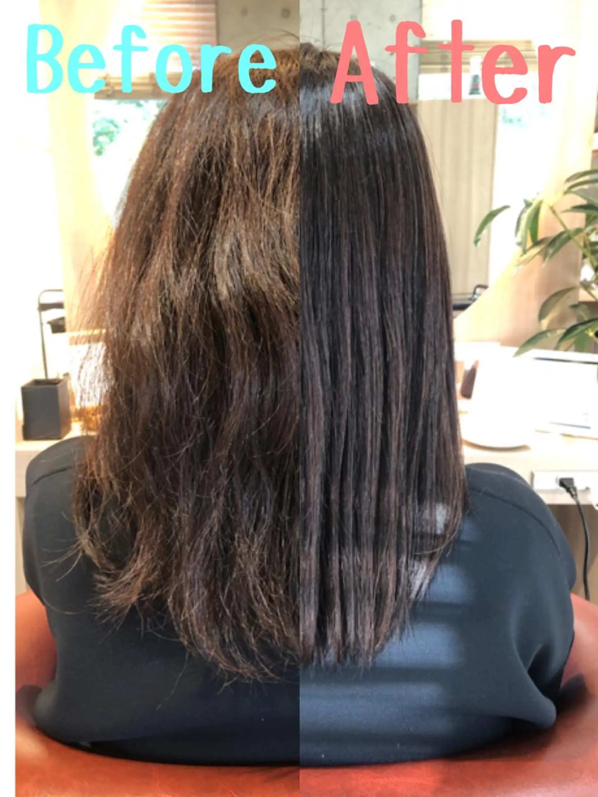 セミロング カット 縮毛矯正 トリートメント 美髪✨髪質改善特化 🦩対馬🦩のヘアスタイル