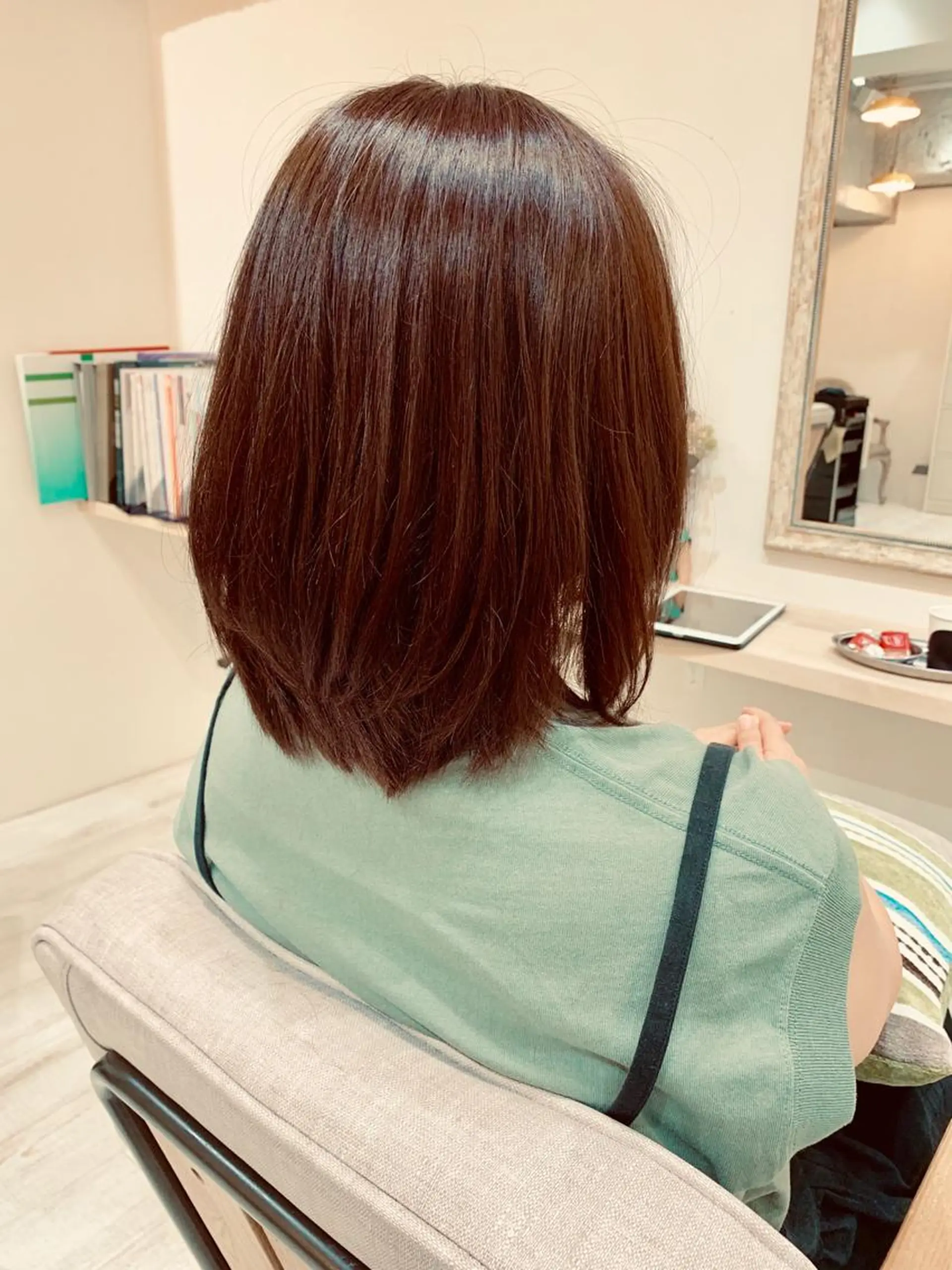 ミディアム カラー ブラウンカラー ピンクカラー ピンクブラウン 山本 悟志のヘアスタイル