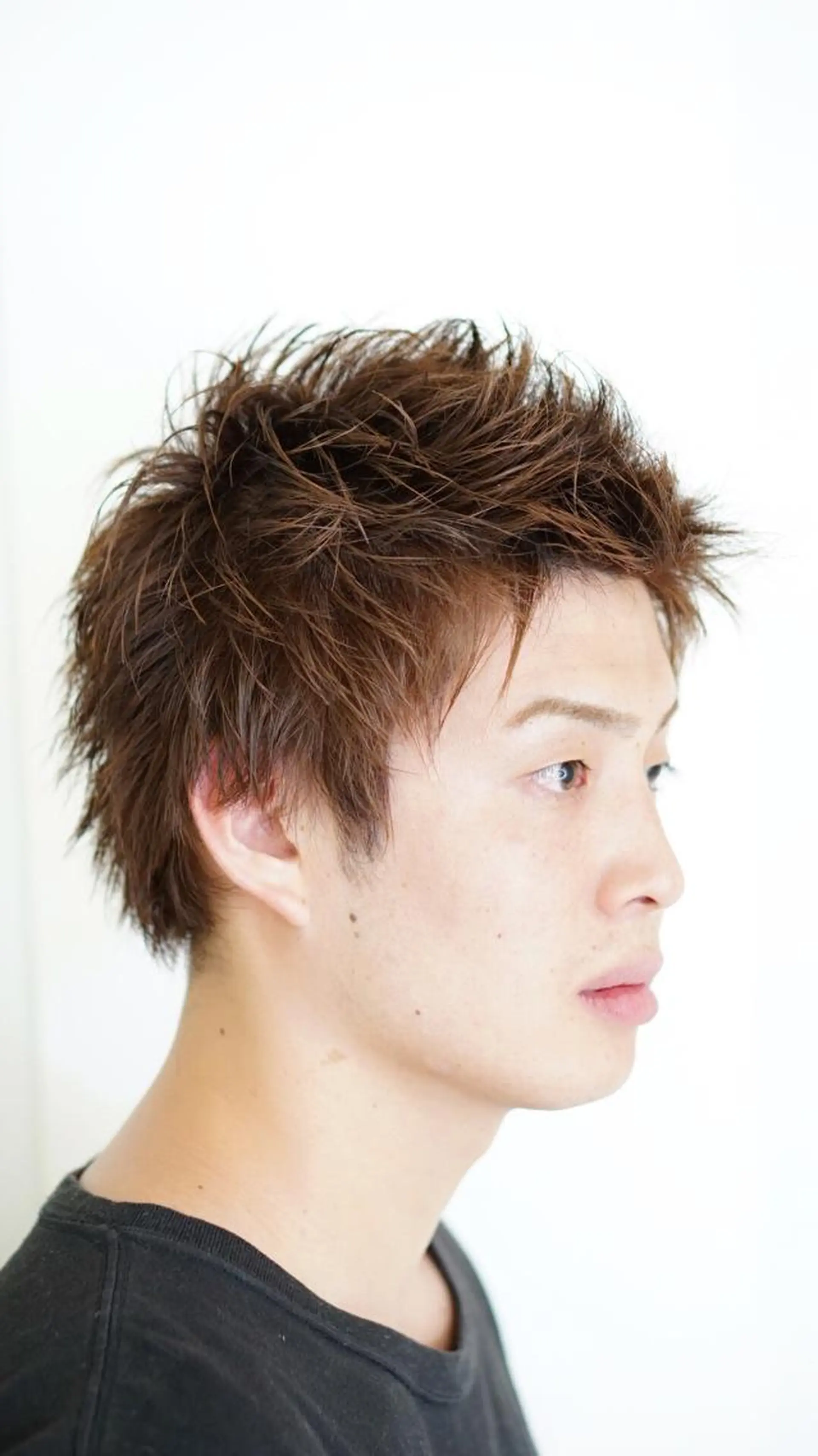 ショート メンズ ショートレイヤー アッシュ レイヤーカット ショートヘア 森田 優也のヘアスタイル