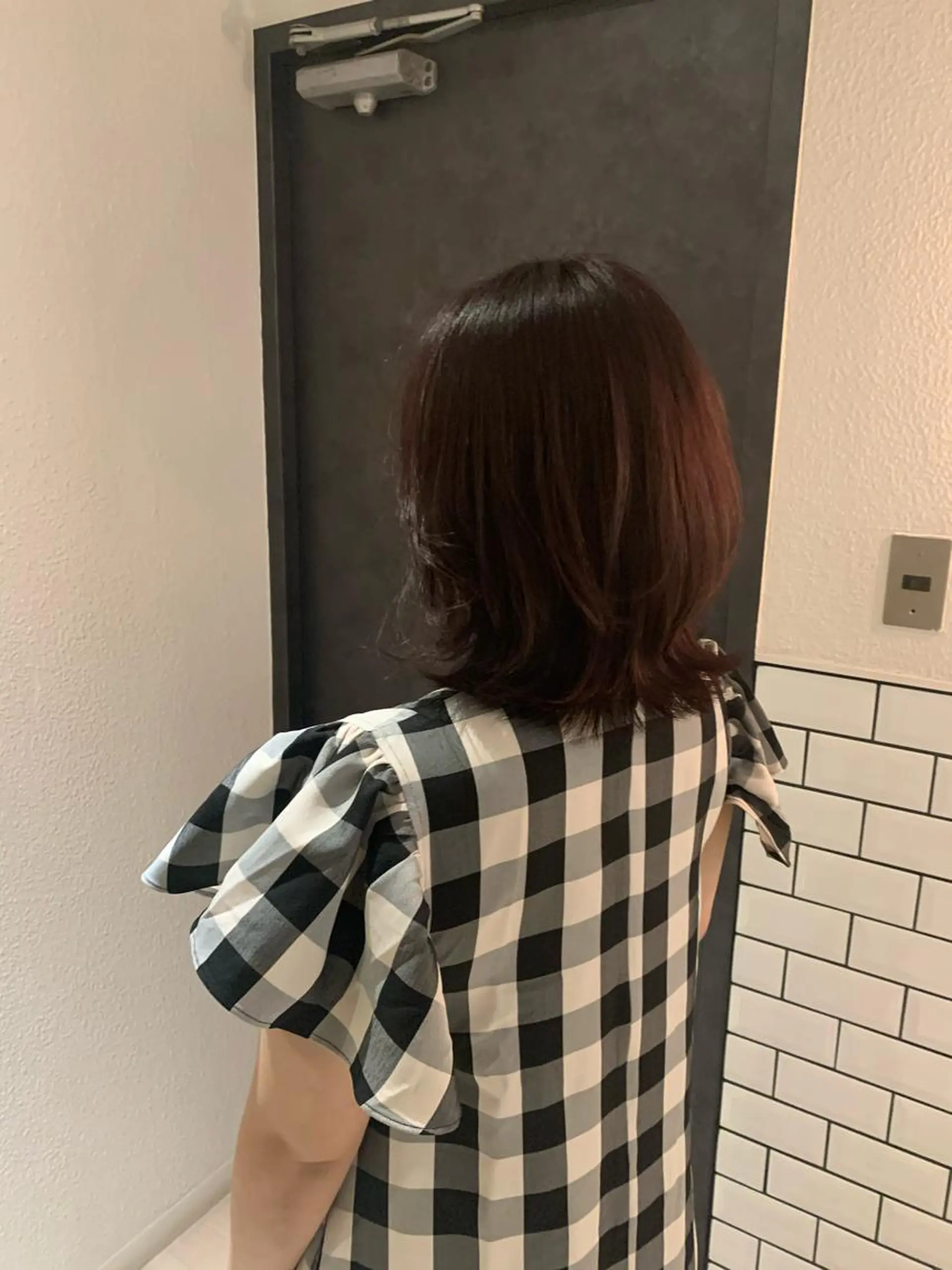 ミディアム カラー ヤマナカ エリカのヘアスタイル