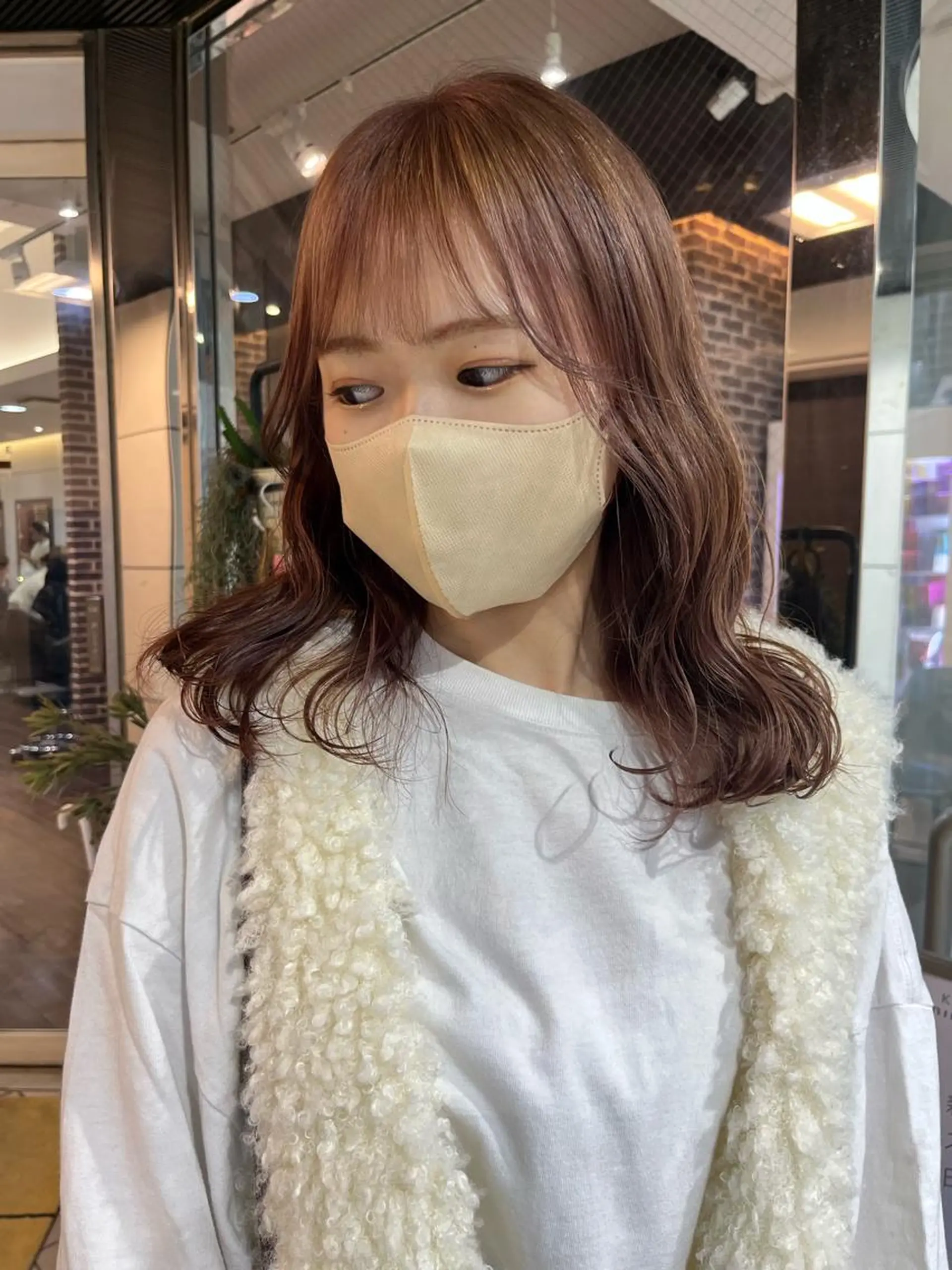 セミロング 韓国風カラー 学生 髪質改善 韓国風ヘア トリートメント メンズスタイル Hitomi🐶のヘアスタイル