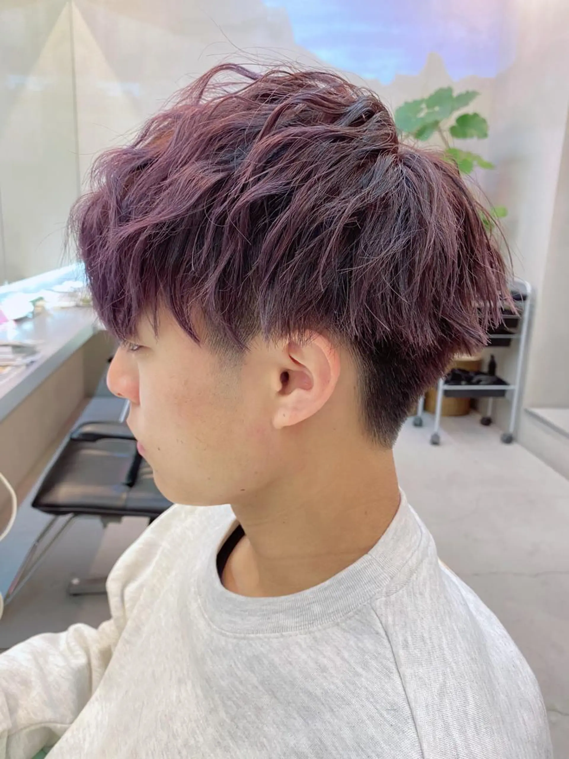 ショート カラー メンズ 岡野 静華のヘアスタイル