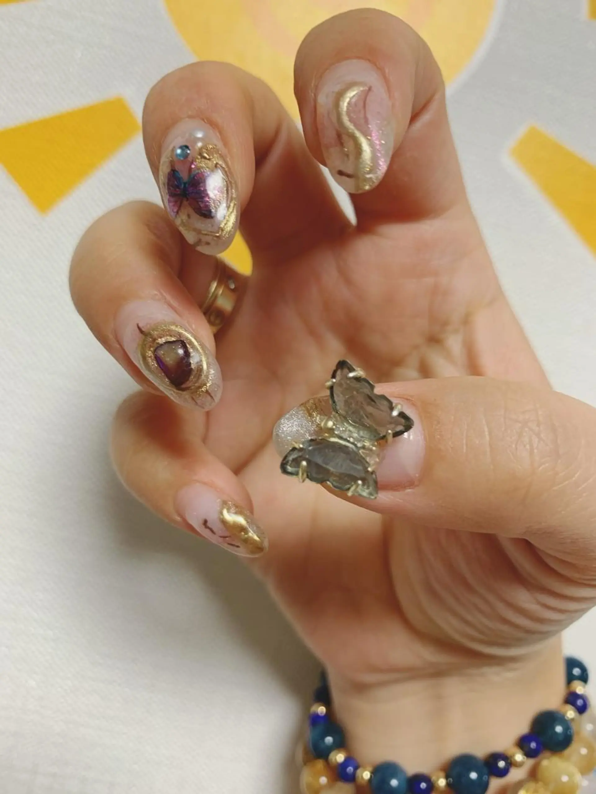 ネイル 🦋ネイルサロン ブラン🌈ゆりのネイルデザイン