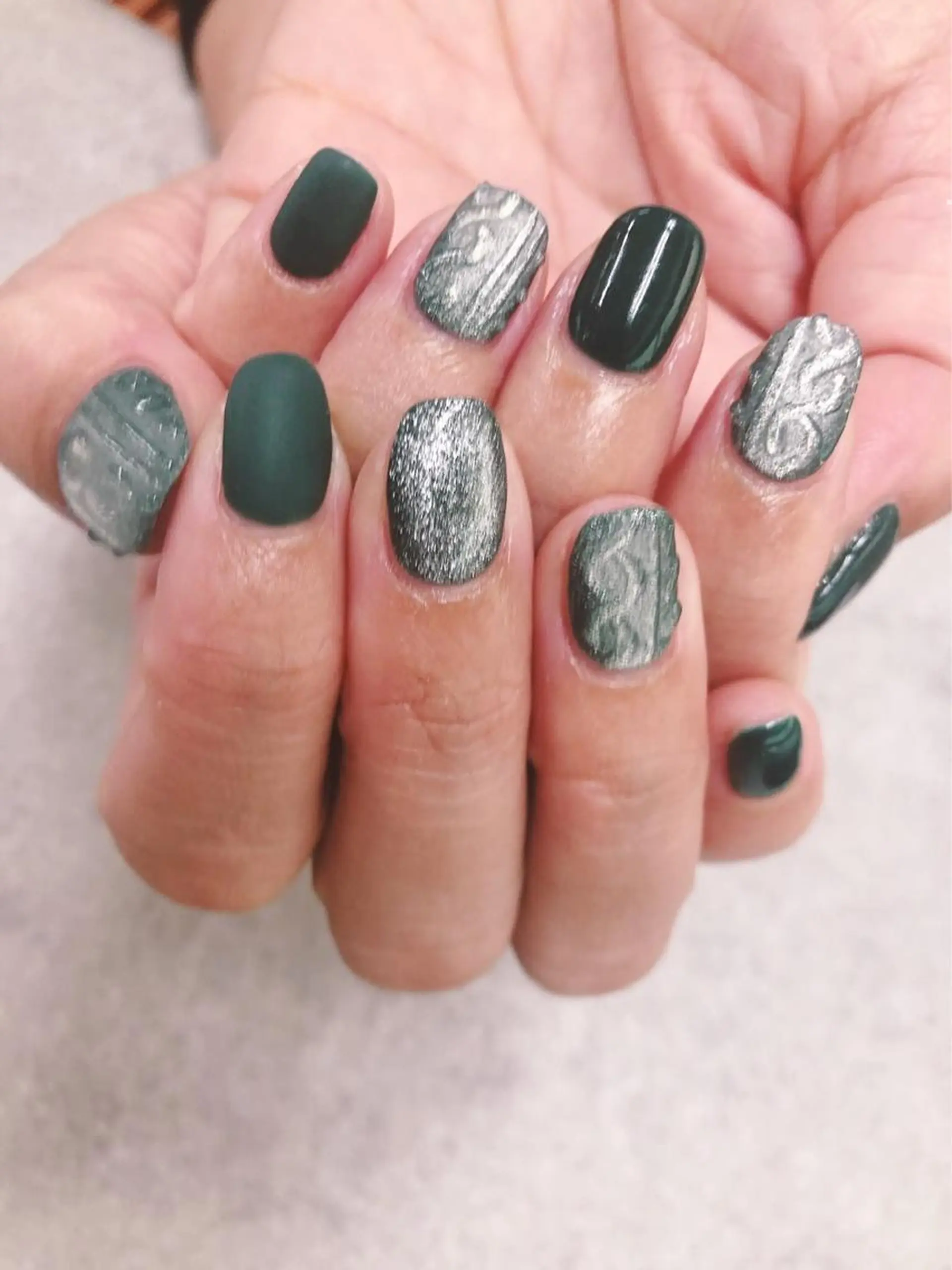 ネイル マグネットネイル マットネイル ハンドネイル ハンドケア FASTNAIL PLUS 新宿店のネイルデザイン