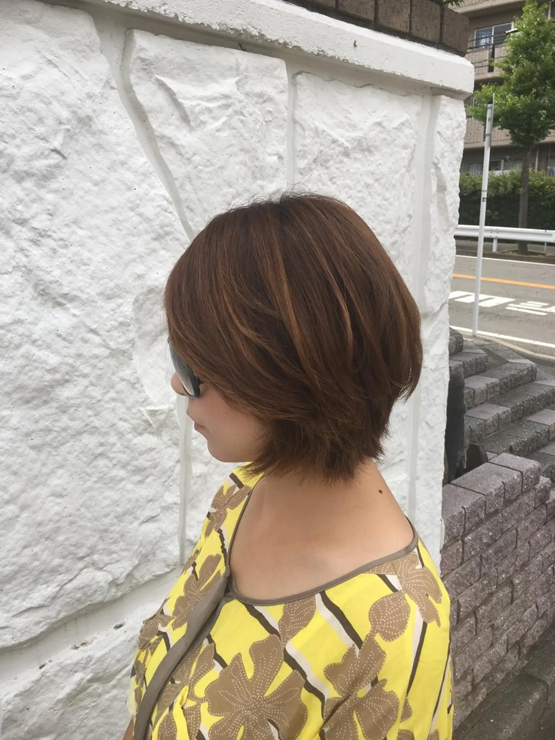 ミディアム 再現性ショートボブ 木又克美のヘアスタイル