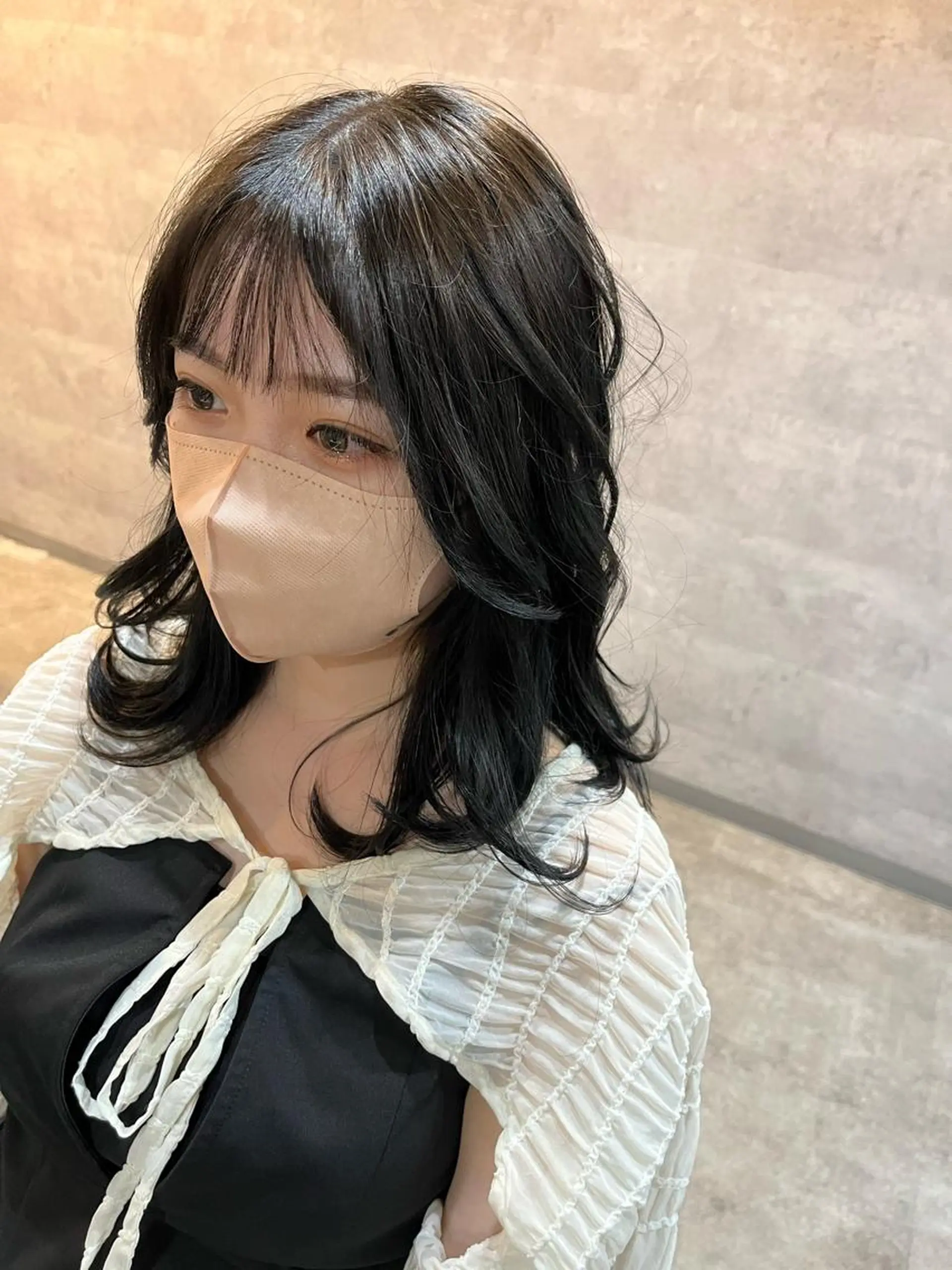 ミディアム カラー ダブルカラー 新宿のヘアスタイル