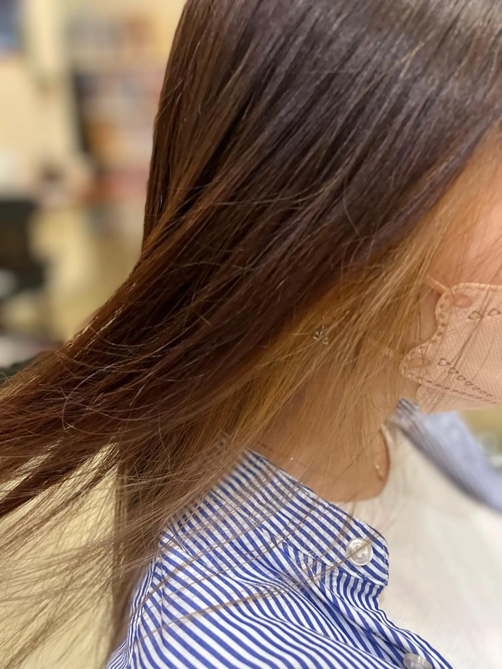 ロング カラー ベージュカラー インナーカラー 大西 七海のヘアスタイル