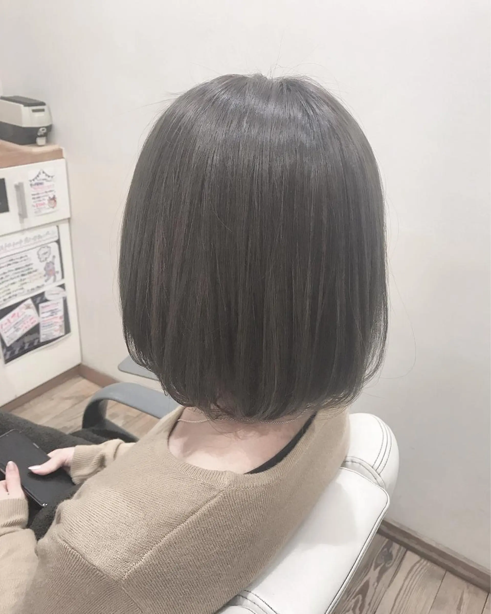 ミディアム カラー カット ヘアカラー アザマ　ヤスカツ _rosso 川口のヘアスタイル