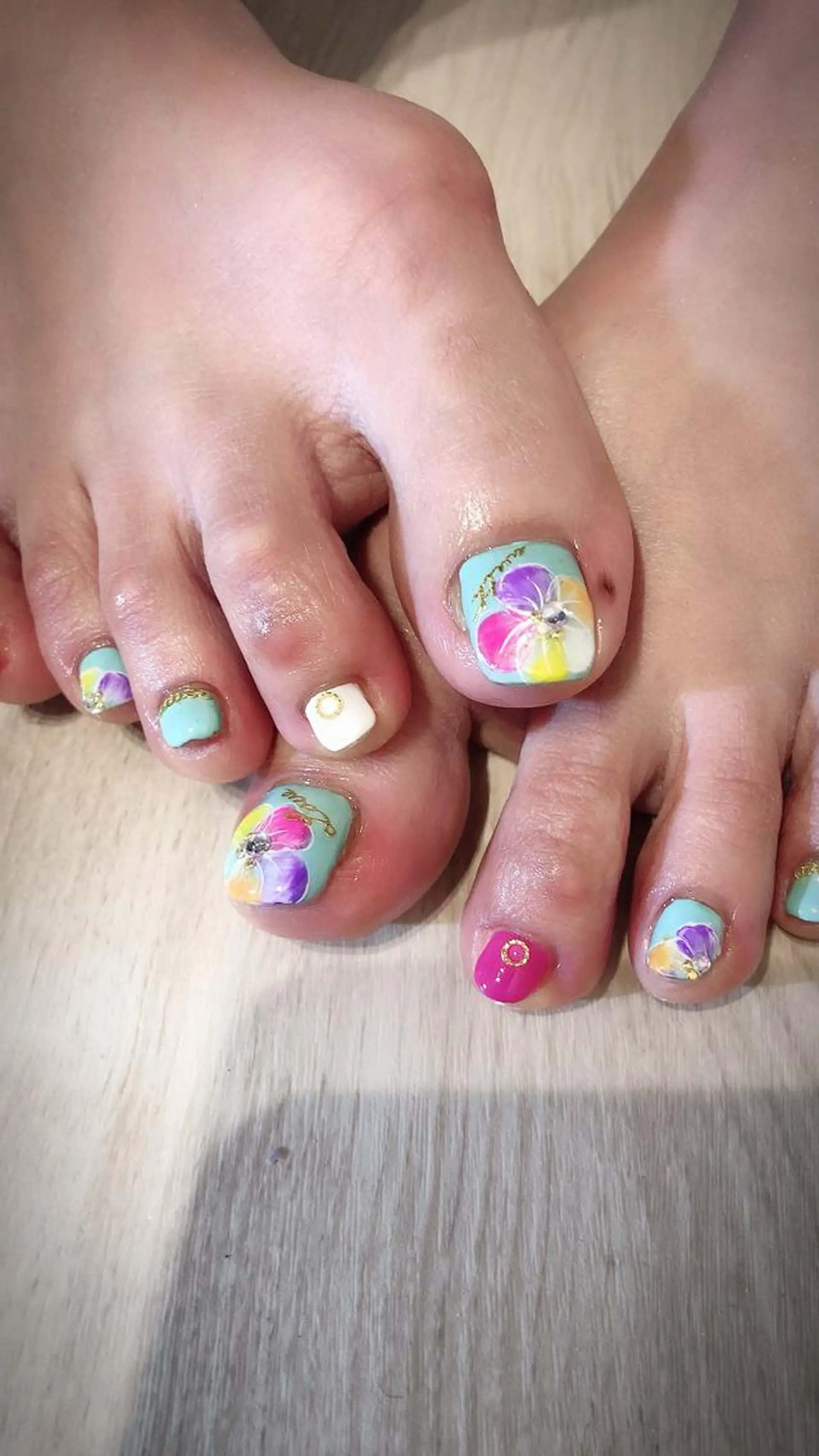 ネイル フラワーネイル フットネイル フットネイル * haruのネイルデザイン