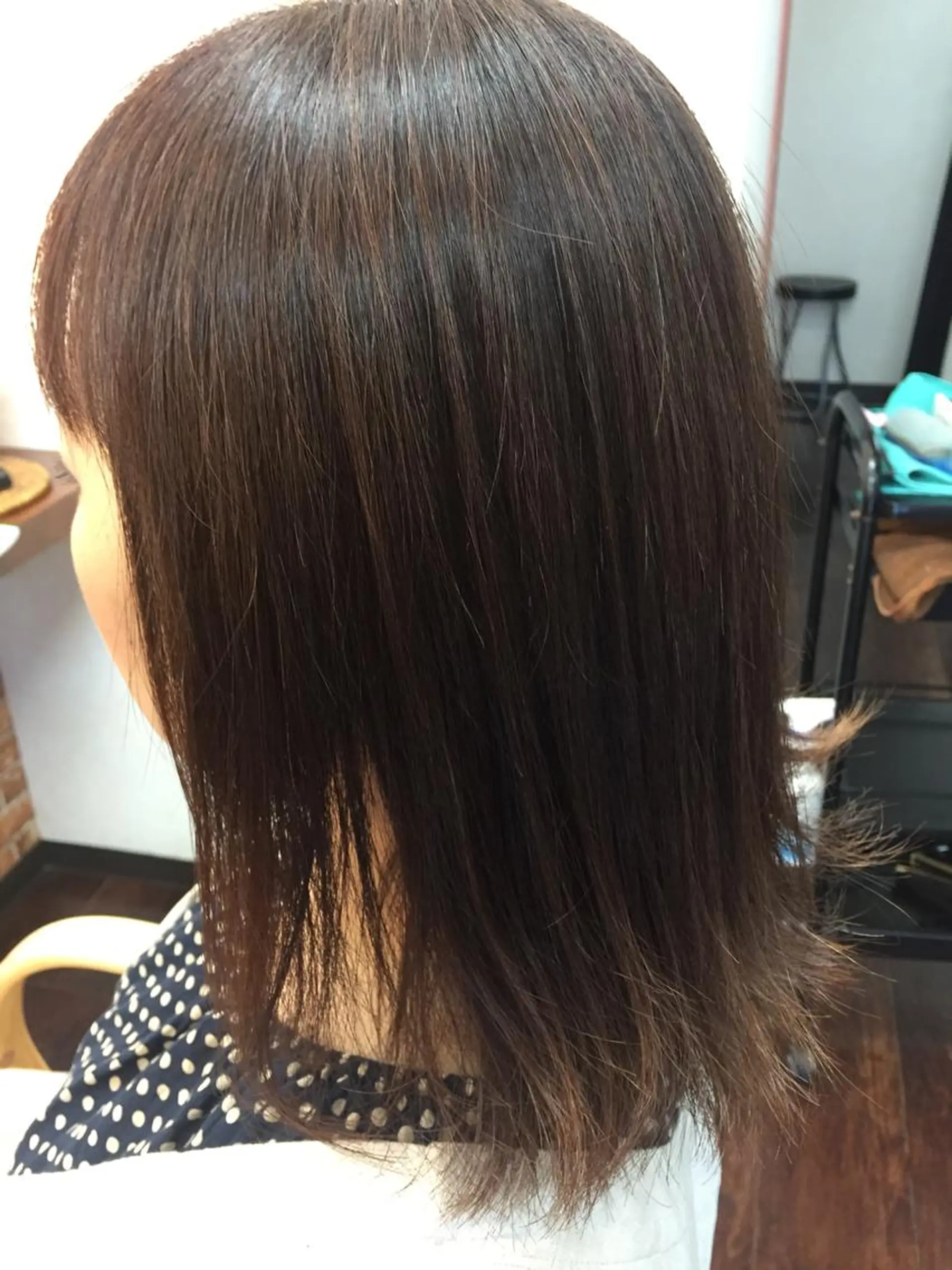 ミディアム パーマ 桧山 真のヘアスタイル