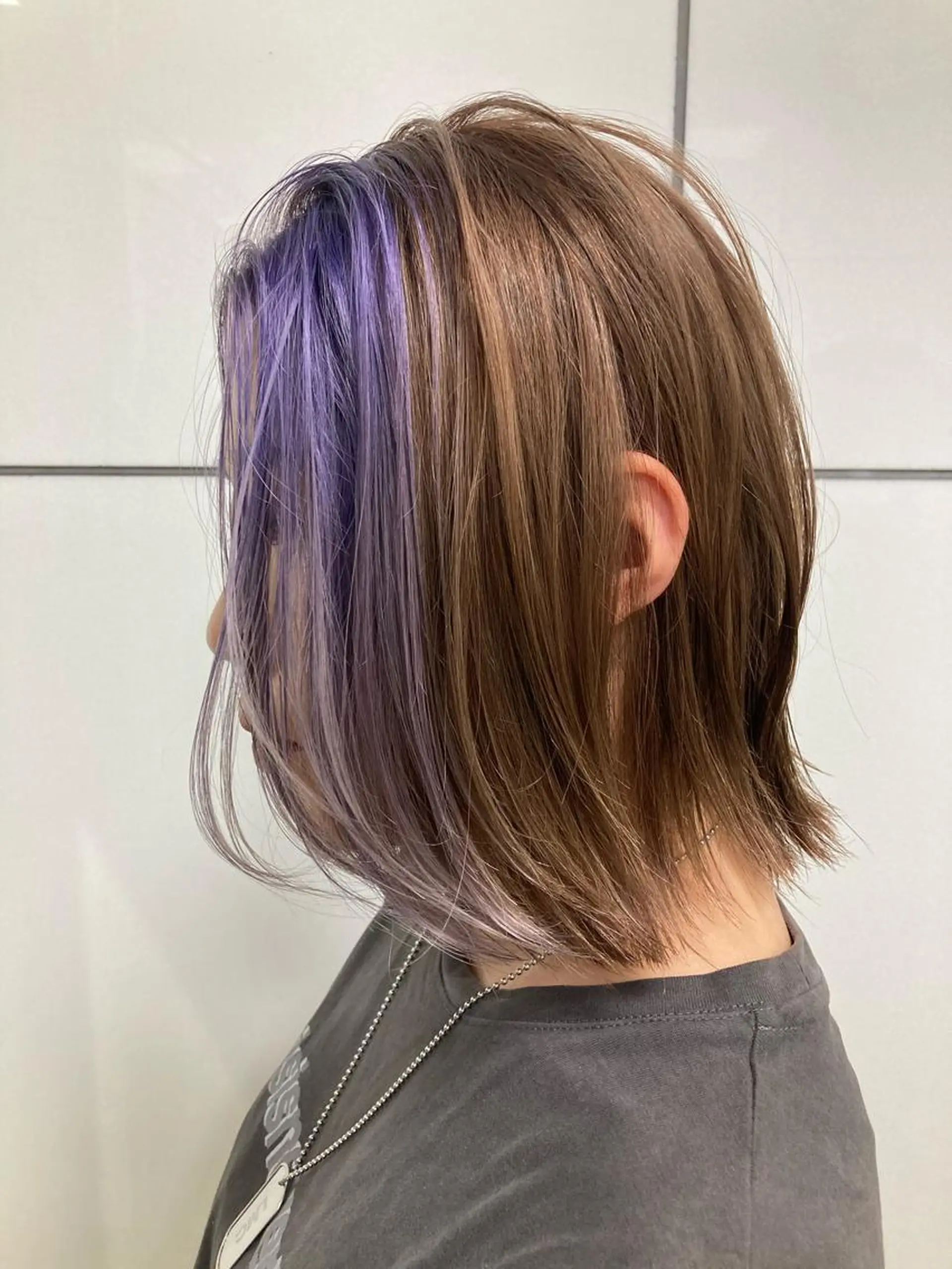 ミディアム ヘアカラー トリートメント 髪質改善/痛ませ ないカラー/西村航大のヘアスタイル