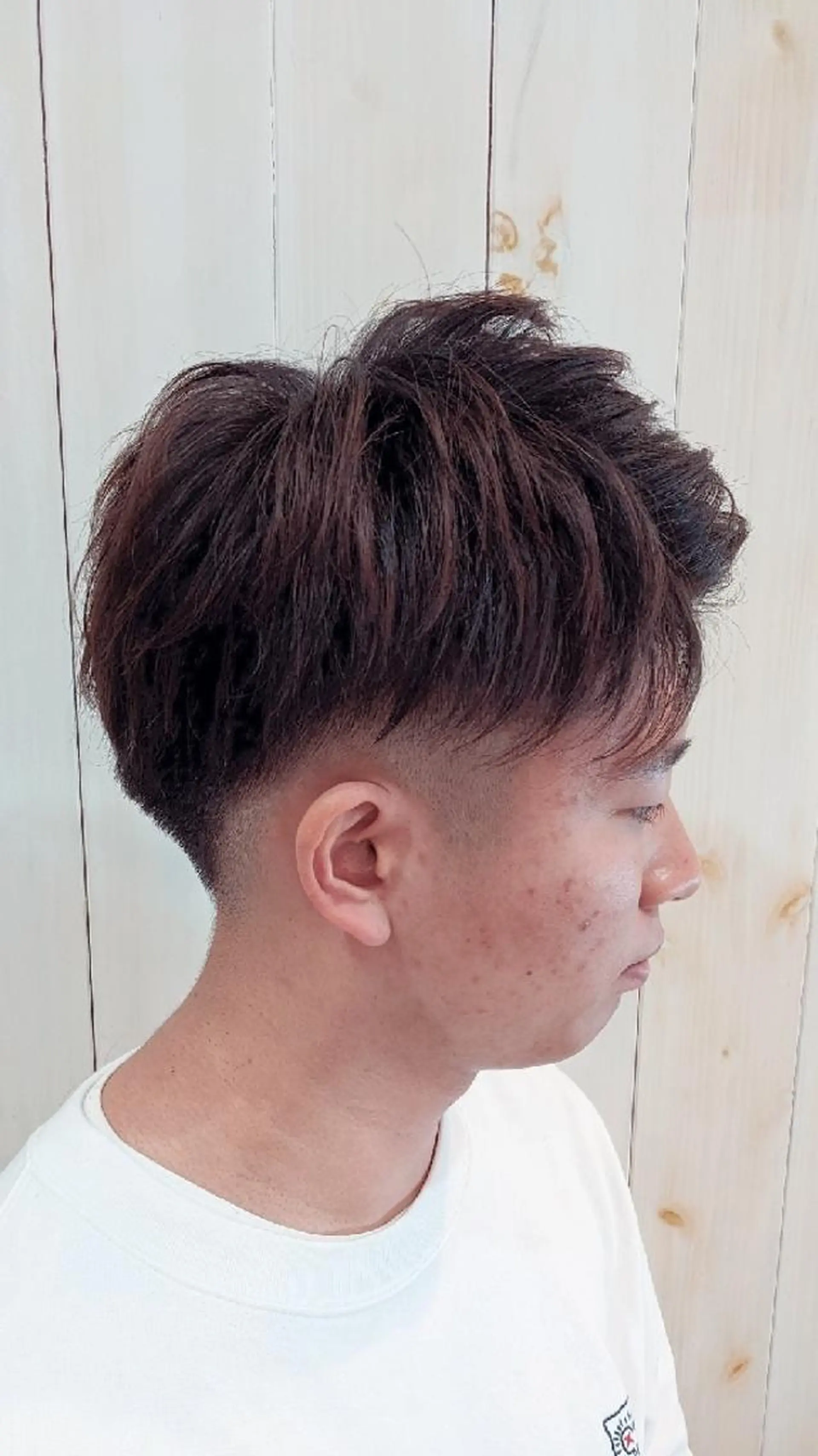 パーマ メンズ フェードカット メンズパーマ カット パーマ Russo(ルッソ)所属・こにし/蒲生四丁目 /髪質改善/スパのヘアスタイル