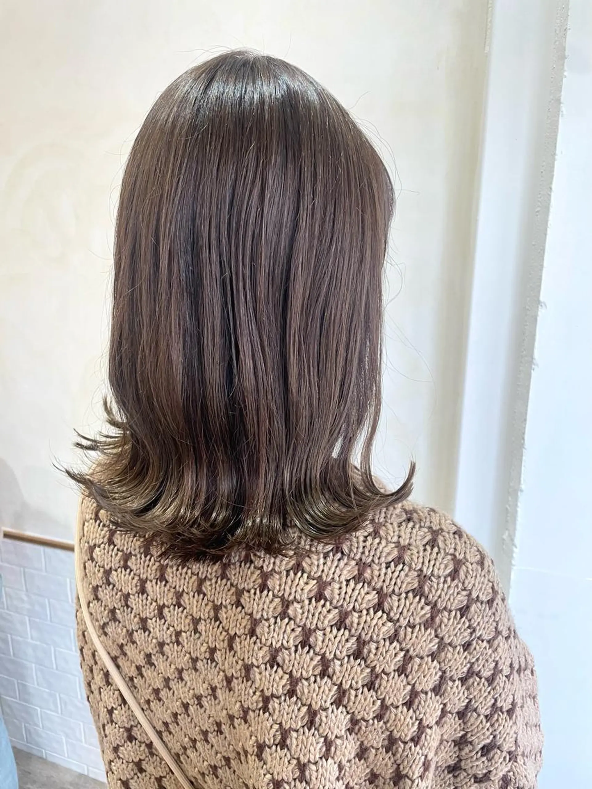 ミディアム カラー ベージュカラー オリーブベージュ ヘアカラー ⌇ROMEO京橋店⌇ 鎌谷明星🪷のヘアスタイル