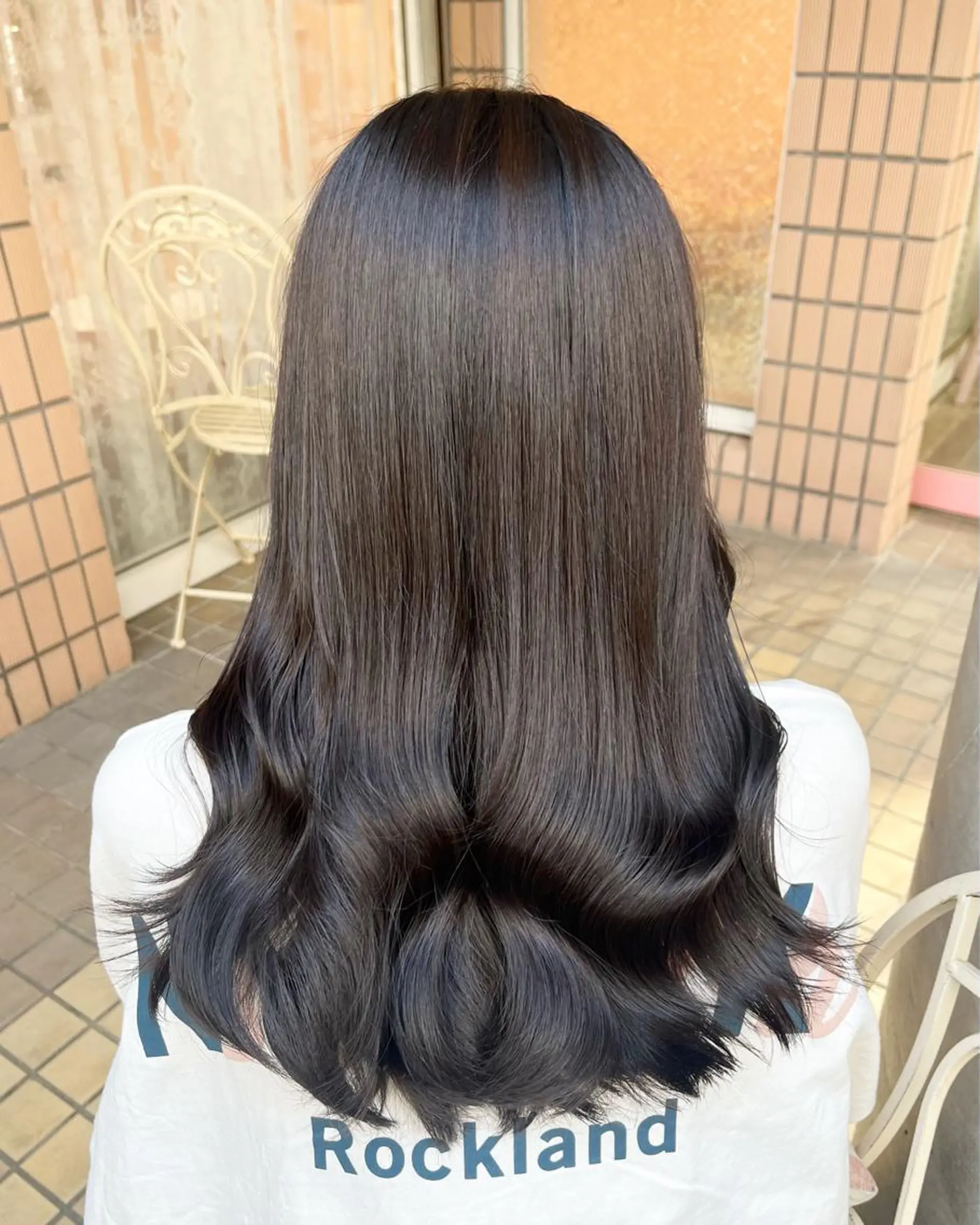 ロング カラー アッシュ アッシュグレー アッシュグレージュ グレージュ 髪質改善 髪質改善カラー☆ ヘアアレンジmiyuのヘアスタイル