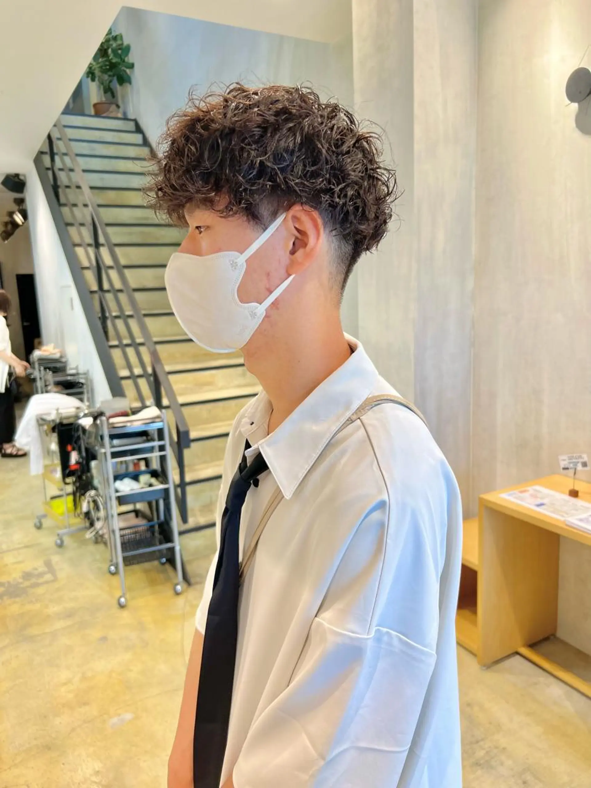 パーマ メンズ メンズパーマ スパイラルパーマ カット ヘアカラー メンズパーマ/メンズ カット/古川晴輝のヘアスタイル