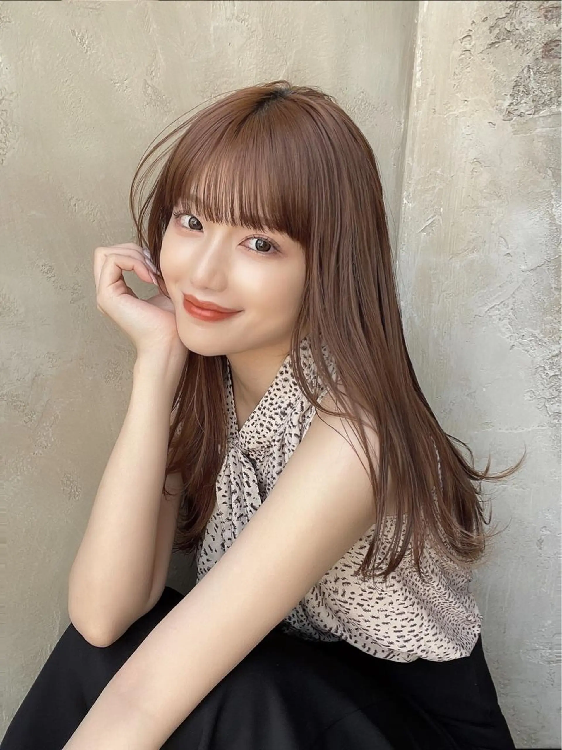 セミロング カット ヘアカラー トリートメント モテ髪🤍こなれヘア 藤山裕大のヘアスタイル