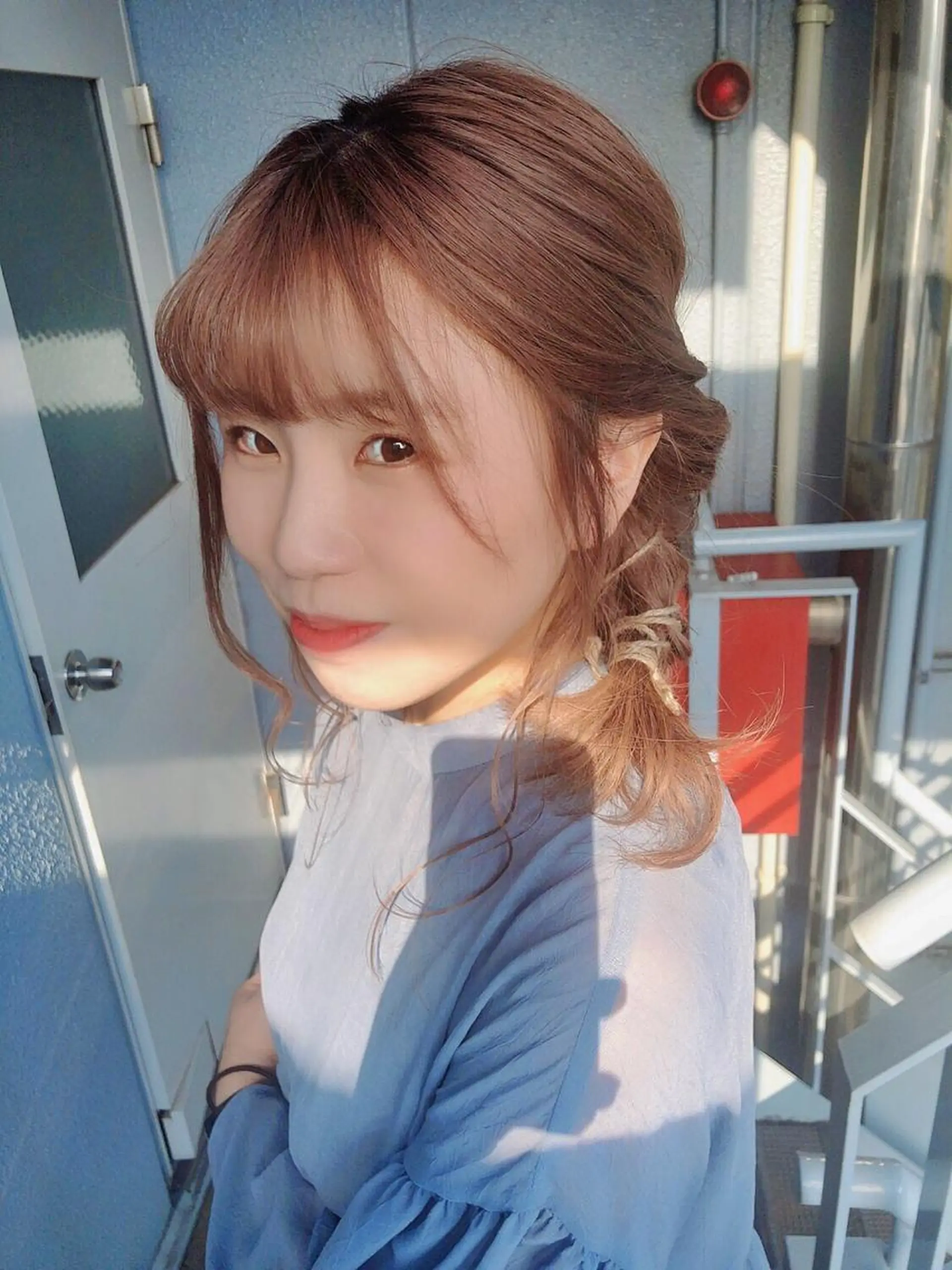 ミディアム カラー Ate by little所属・青木 梢のヘアスタイル