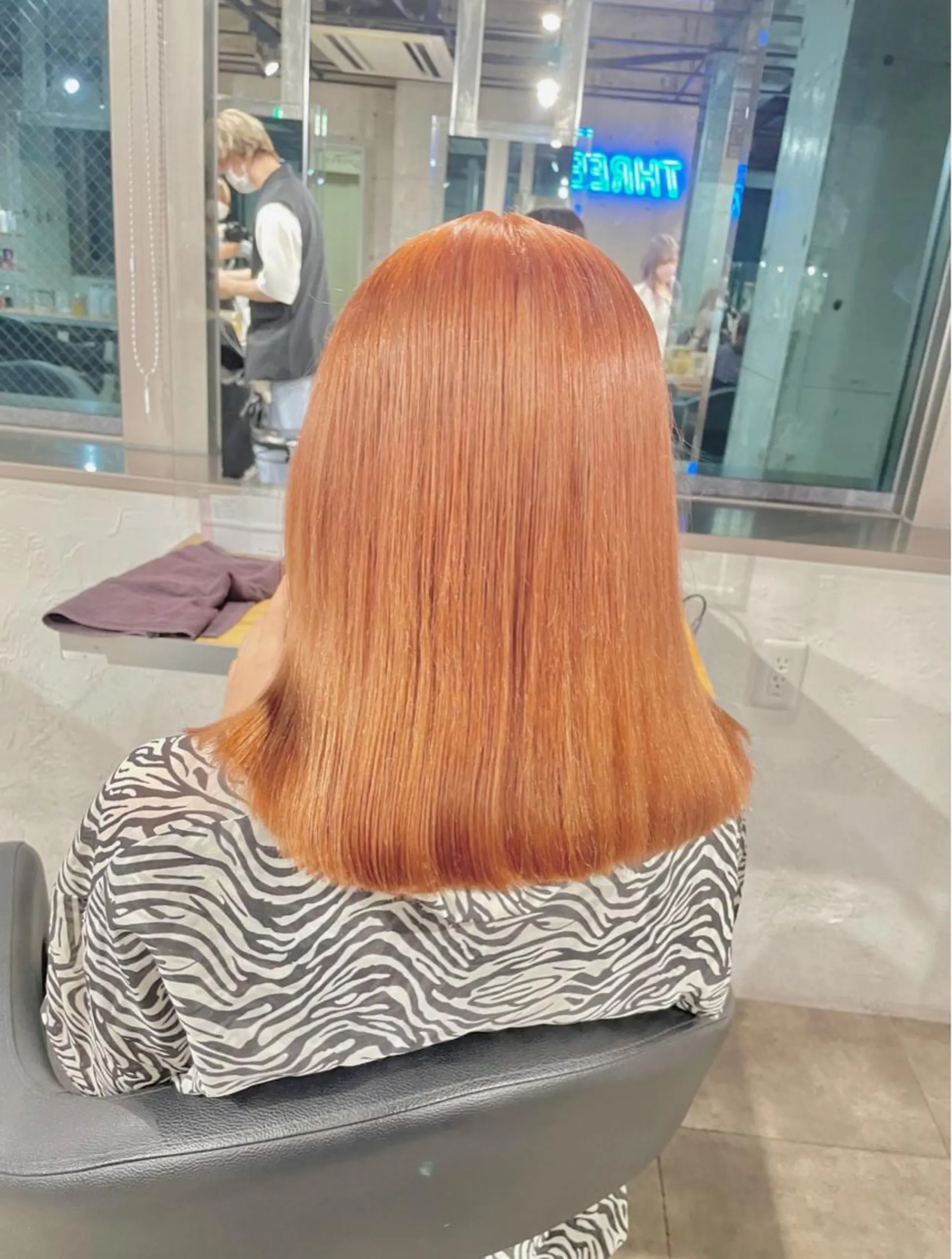 ミディアム カラー ヘアカラー トリートメント ヘッドスパ ヘアセット ベージュカラー💖 やすひろのヘアスタイル