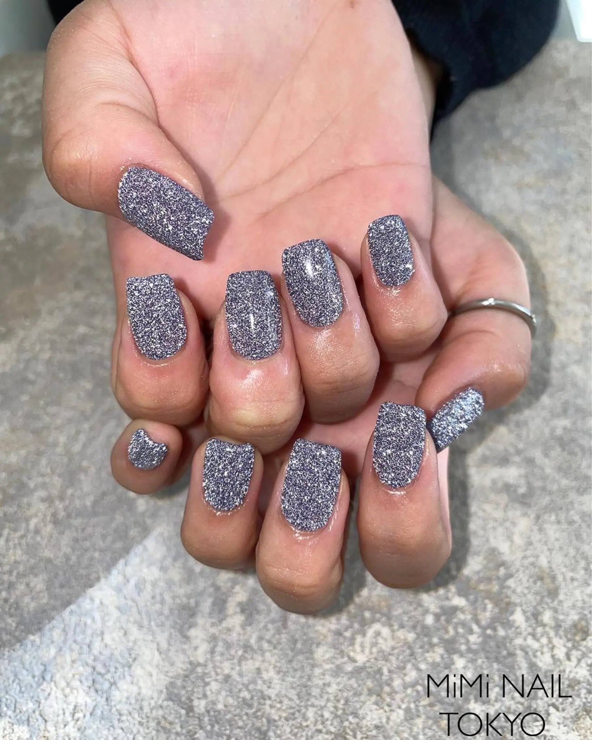 ネイル フラッシュネイル ラメ(グリッター) ハンドネイル Hisaka Mikiのネイルデザイン